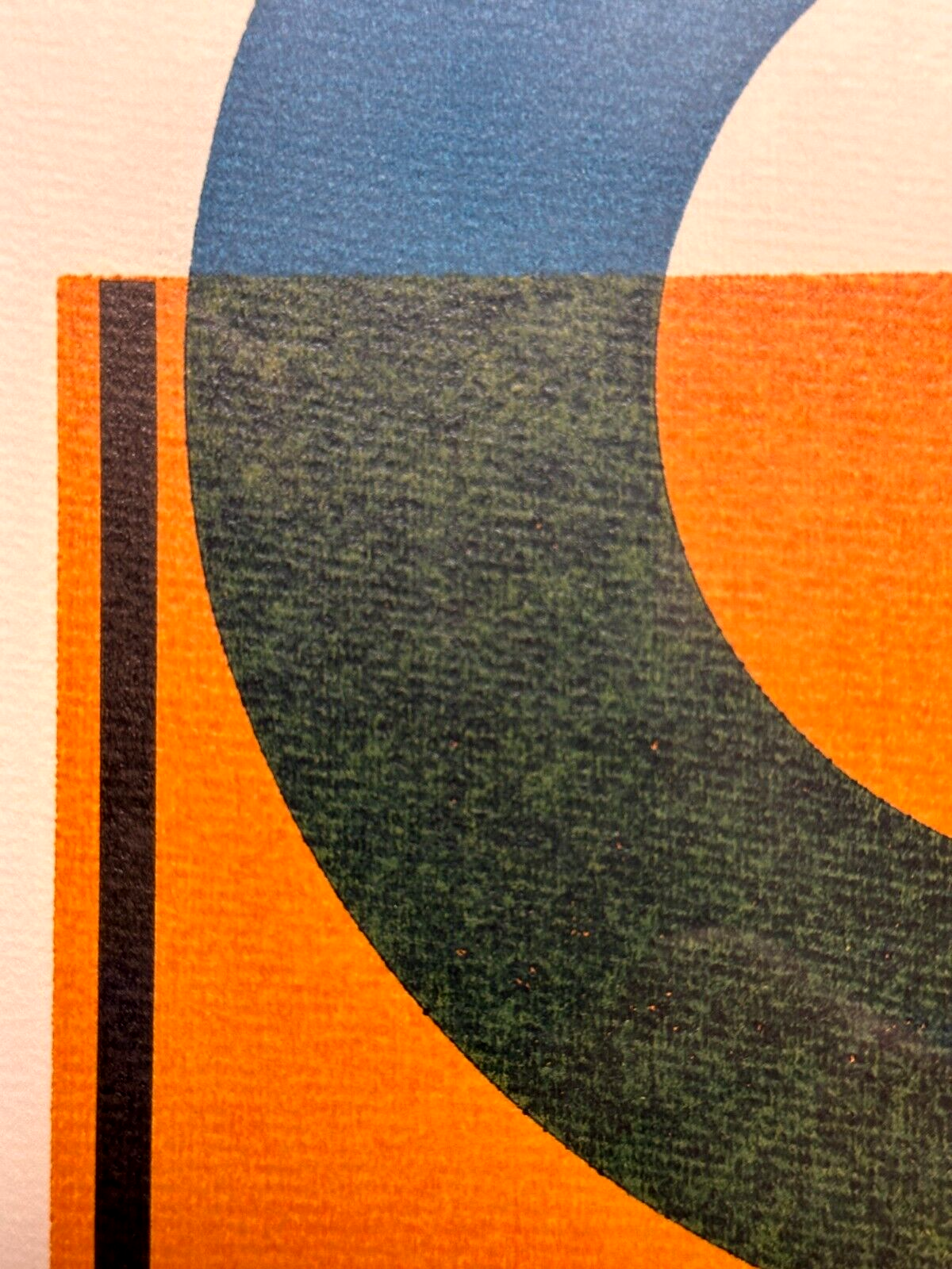 Josua Reichert 1937-2020 - farbige Serigrafie - Typographische Komposition - sig3