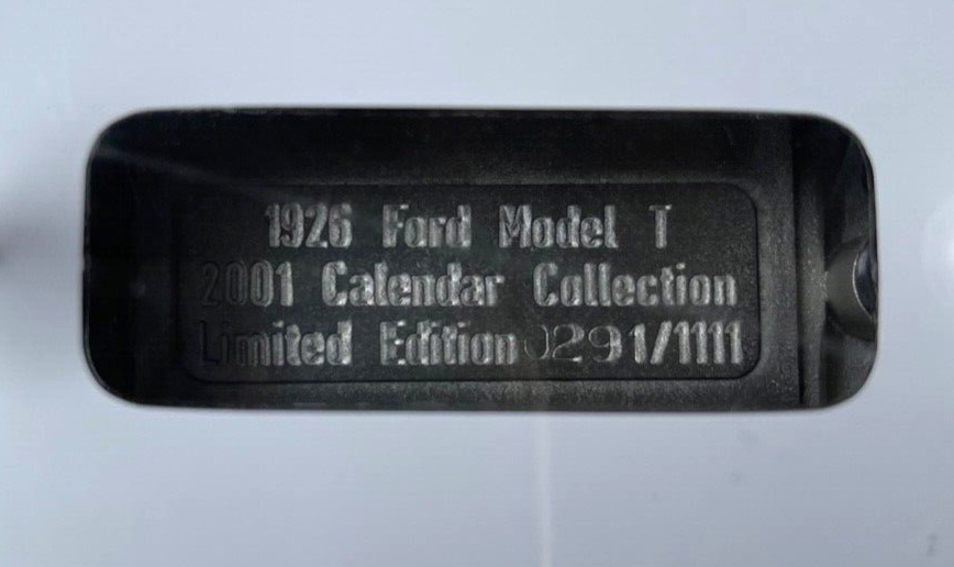 1926 Ford Model T Tin Lizzie 2001 Calendar Collection Lim. Edition Zinn orig Box9