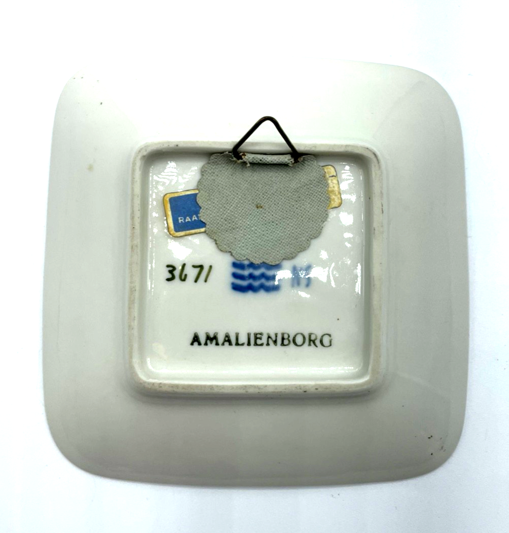 Vintage Royal Copenhagen Porzellan Plate Schälchen Amalienborg Schloss Ansicht7