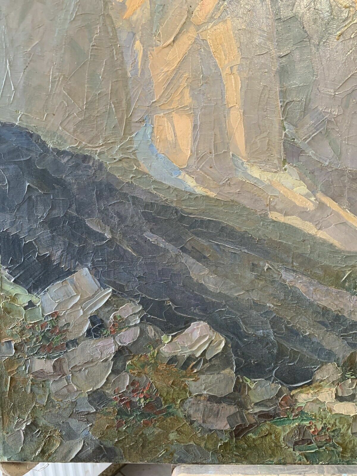 Adalbert Sutor - Ölgemälde - Öl auf Leinwand - ungerahmt - Tiroler Kapelle1