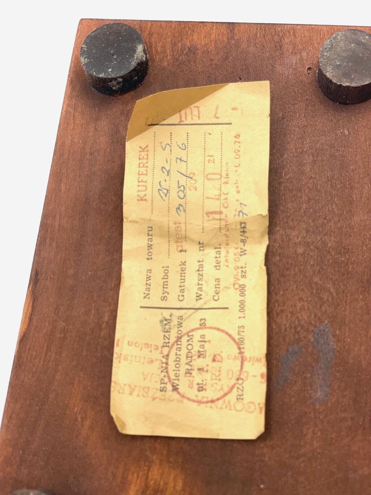 Dachbodenfund alte konische Holz Schatulle Handarbeit Brandmalerei mit Schlüssel11