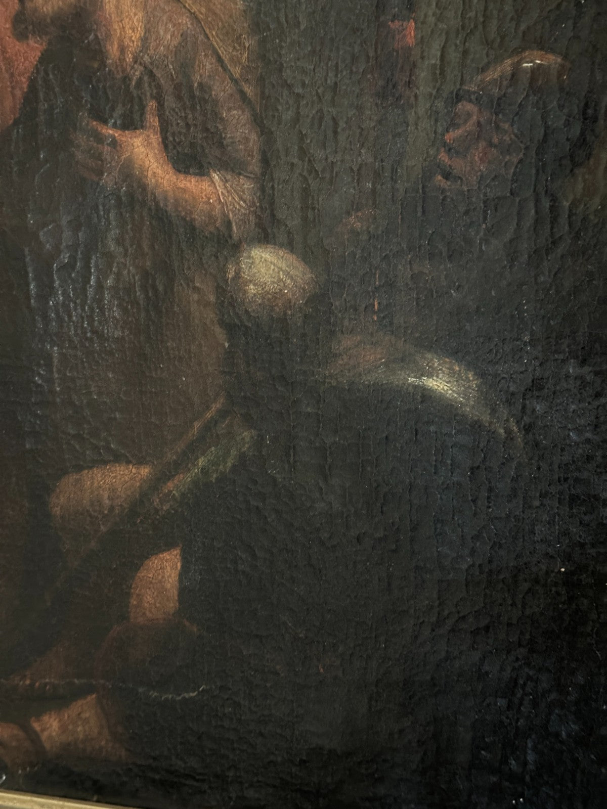Ölgemälde „Biblische Szene mit Engel Raphael und Tobit?“ – um 18./19. Jh.6