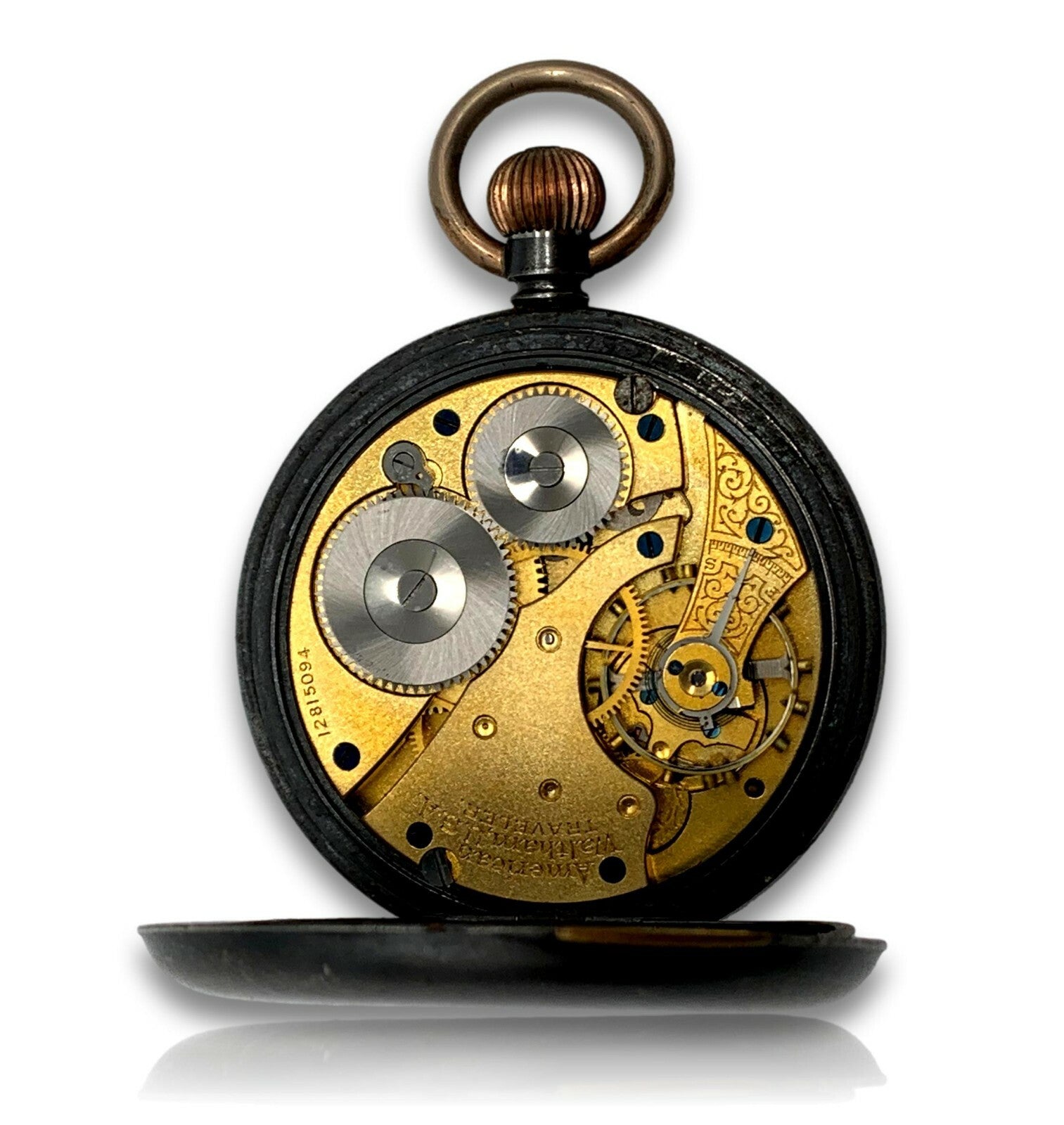 Waltham Mass - antike Taschenuhr um 1900 - kleine Sekunde - Lepine Kaliber 18995