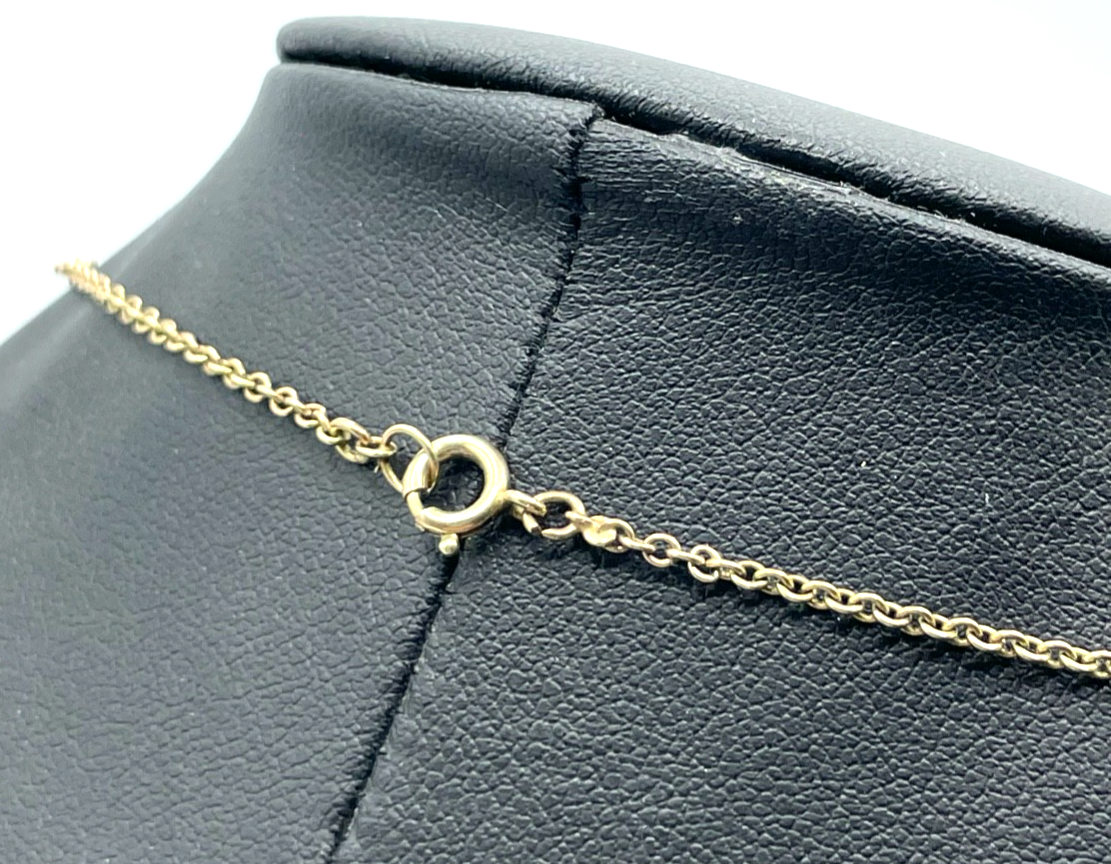 Elegant 333 Gold 8 K Halskette Stäbchen echte Perlen Juwelier L 54 cm B 5 mm2