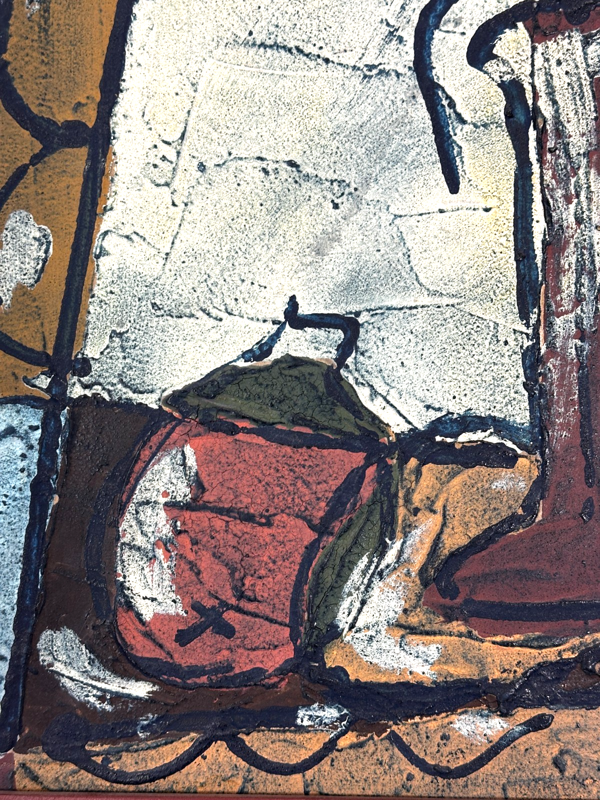 Bohumil Samuel Kečíř (1904–1987) – Modernes Stillleben mit Kerzenleuchter - sig.2