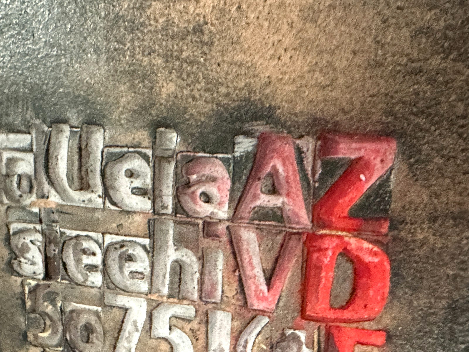 Lij bet – Tabernacolo con cuore 1987 – Terracotta - Herz, Typografie - gerahmt6