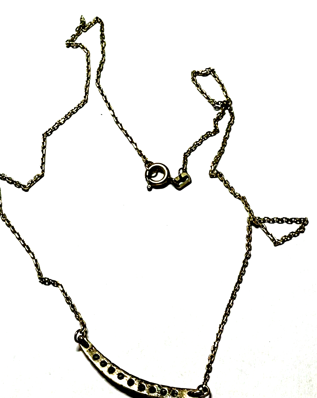333 Gold 8 K Halskette Collier 9 Weißtopas Juwelier zeitloser Chic L 41 cm5