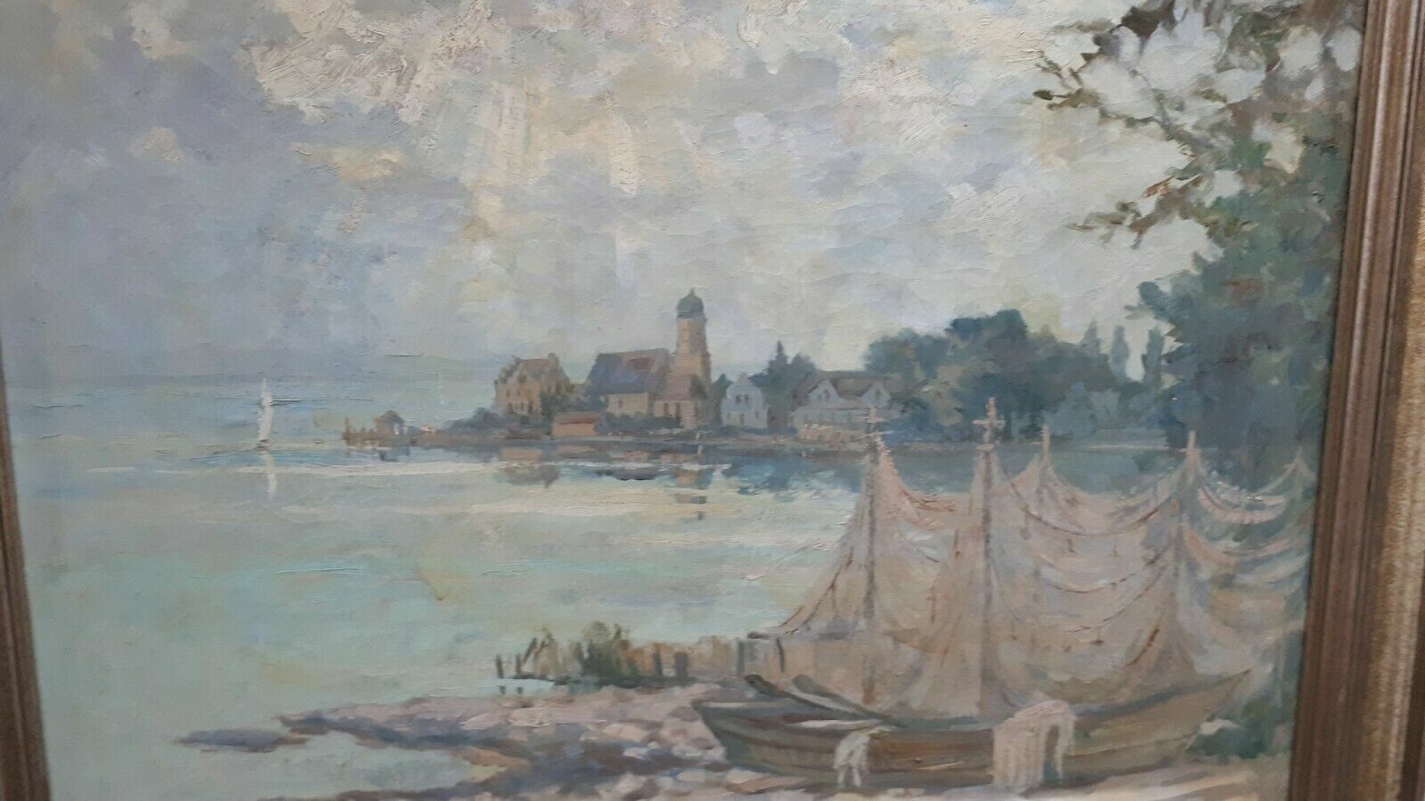 Adalbert Sutor - Bodensee - Ölgemälde - Öl auf Leinwand - Gerahmt - Signiert2