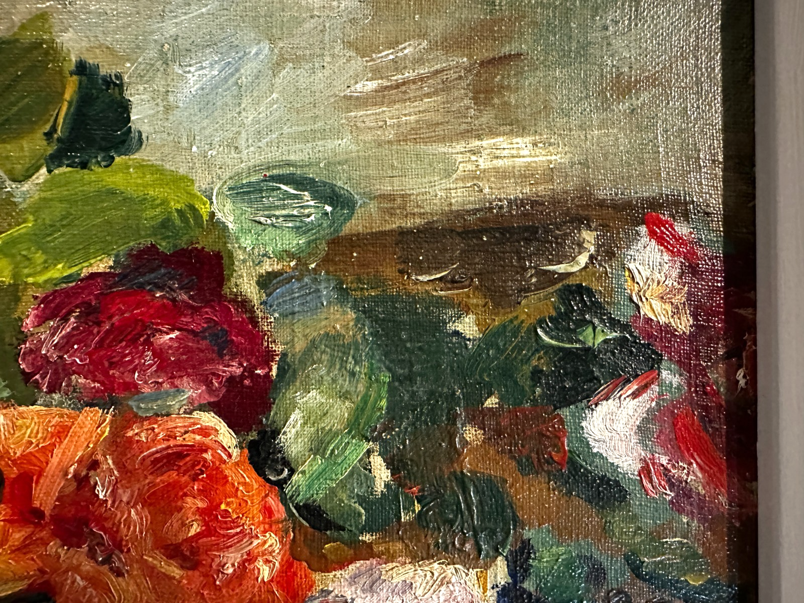 Helmut Baumann 1894-1978 – Blumenstillleben - 1966 - Öl auf Masonit - signiert7