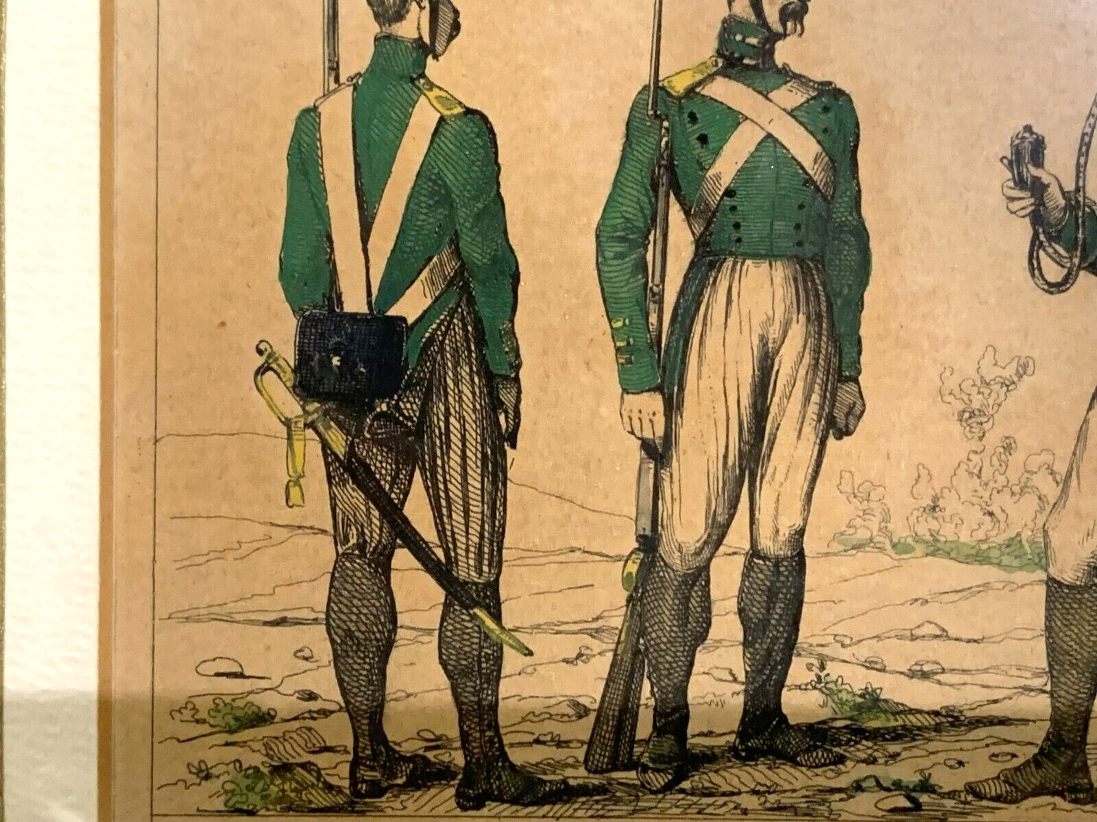 Lacauchie - Stahlstich koloriert - Russische Grenadier Garde - Uniform 18124