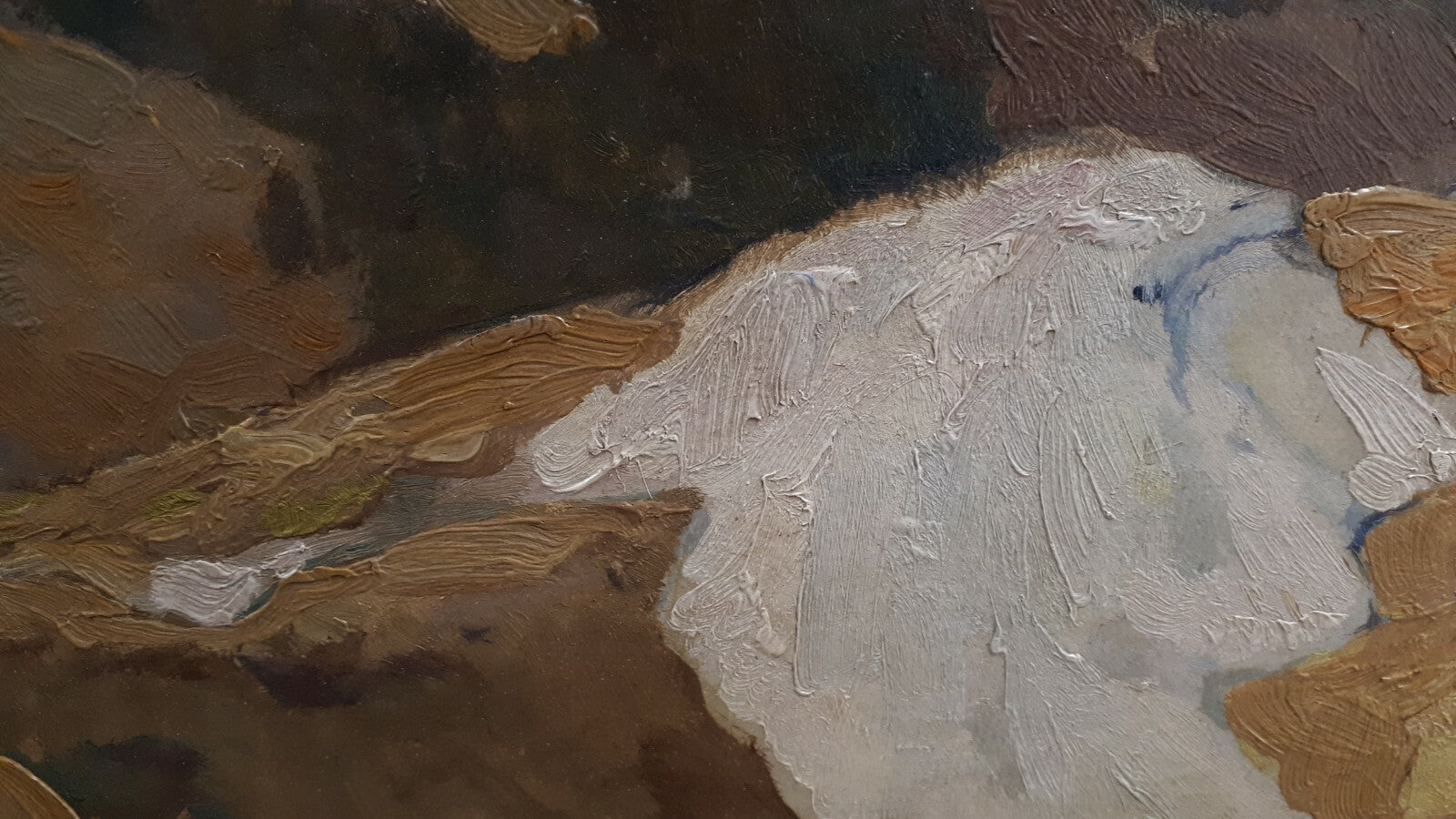 Paul Bürck 1920 - Gemälde Öl auf Leinwand - Frühlingstag im Gebirge - gerahmt3