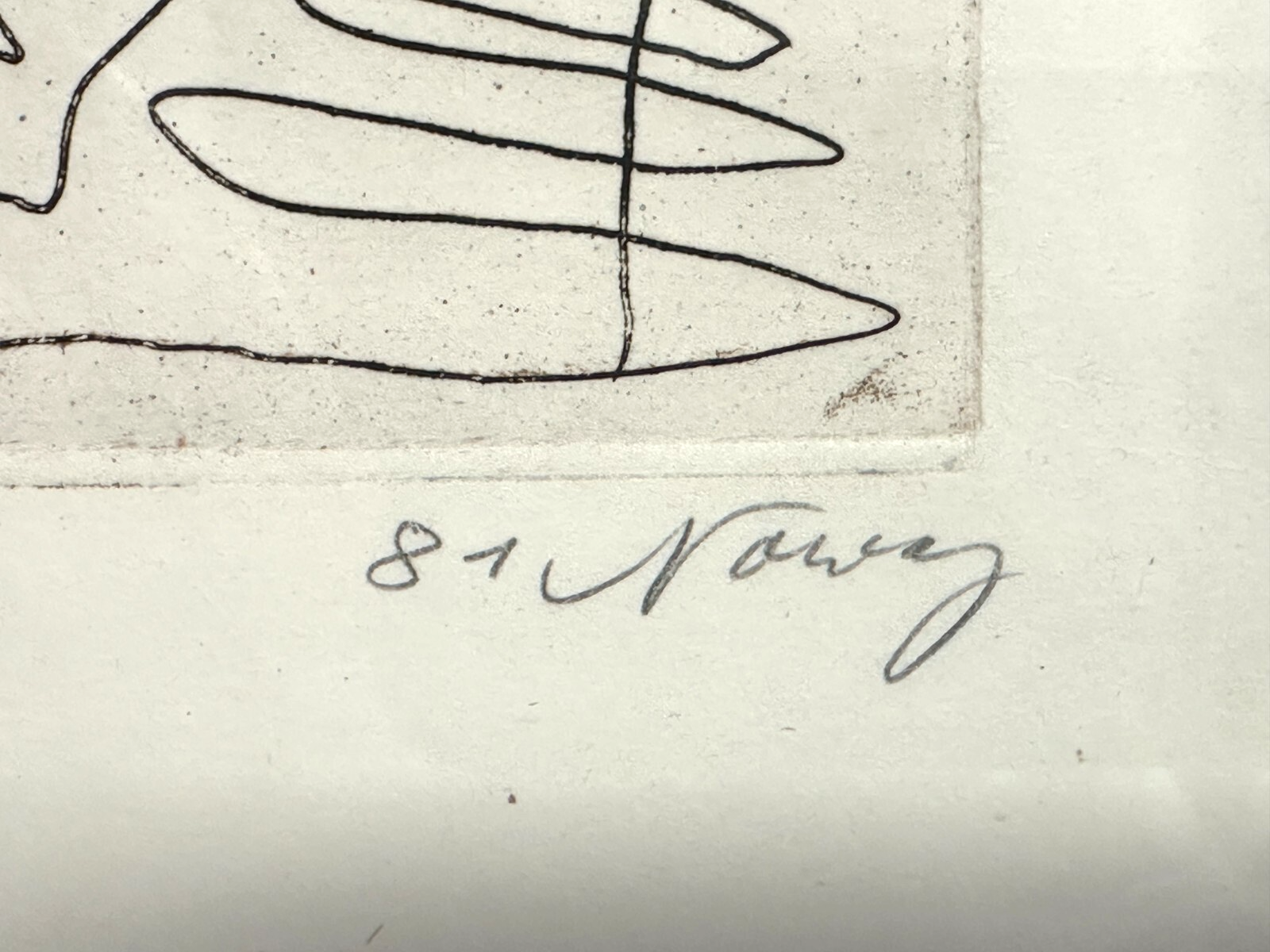 Hein Nowag 1907-1984 - farbige Radierung 1981 - 'Trophäe' - gerahmt & signiert9