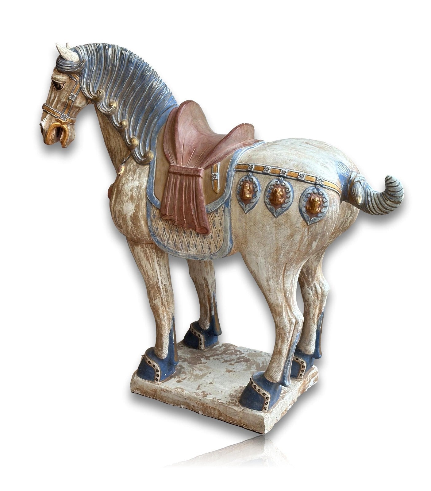 XL Tang Pferd Horse - Tang Dynastie - Chinesisches Kriegspferd - Gebrannter Ton9