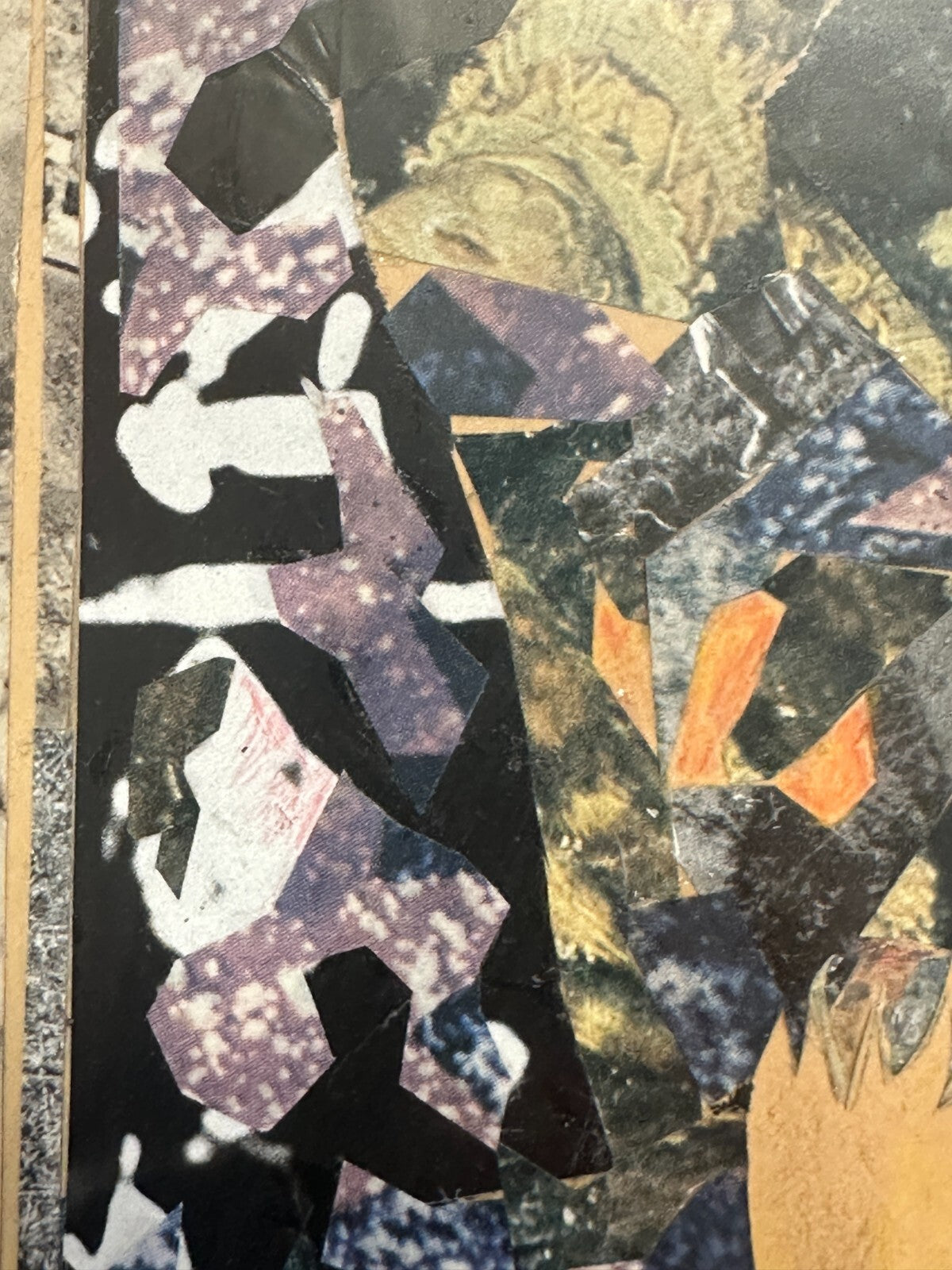 Gottfried Salzmann - seltene Collage - 1969 - signiert - gerahmt hinter Glas8
