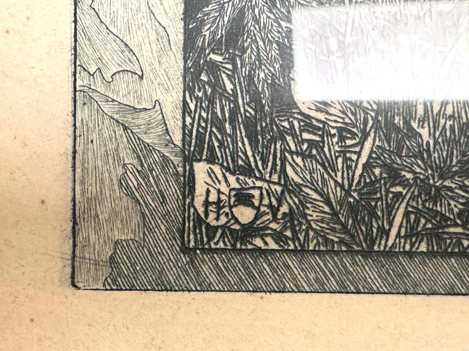 Heinrich Vogeler 1872-1942 - Radierung - Froschbraut - 1899 Jugendstil - gerahmt8