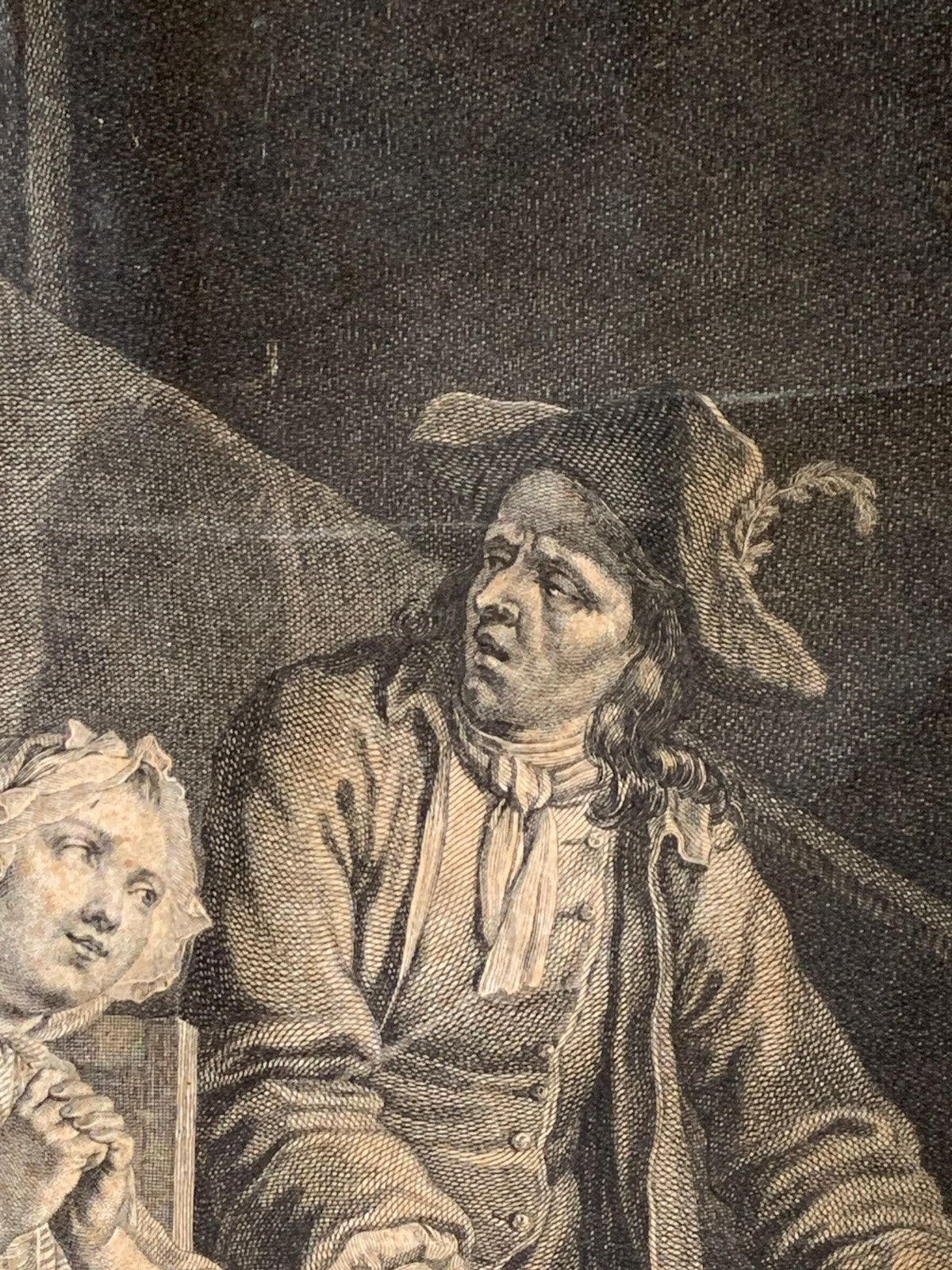 Kupferstich - Claude Duflos 1700-1786 „La mère qui intercède“ - Johann Schenau5