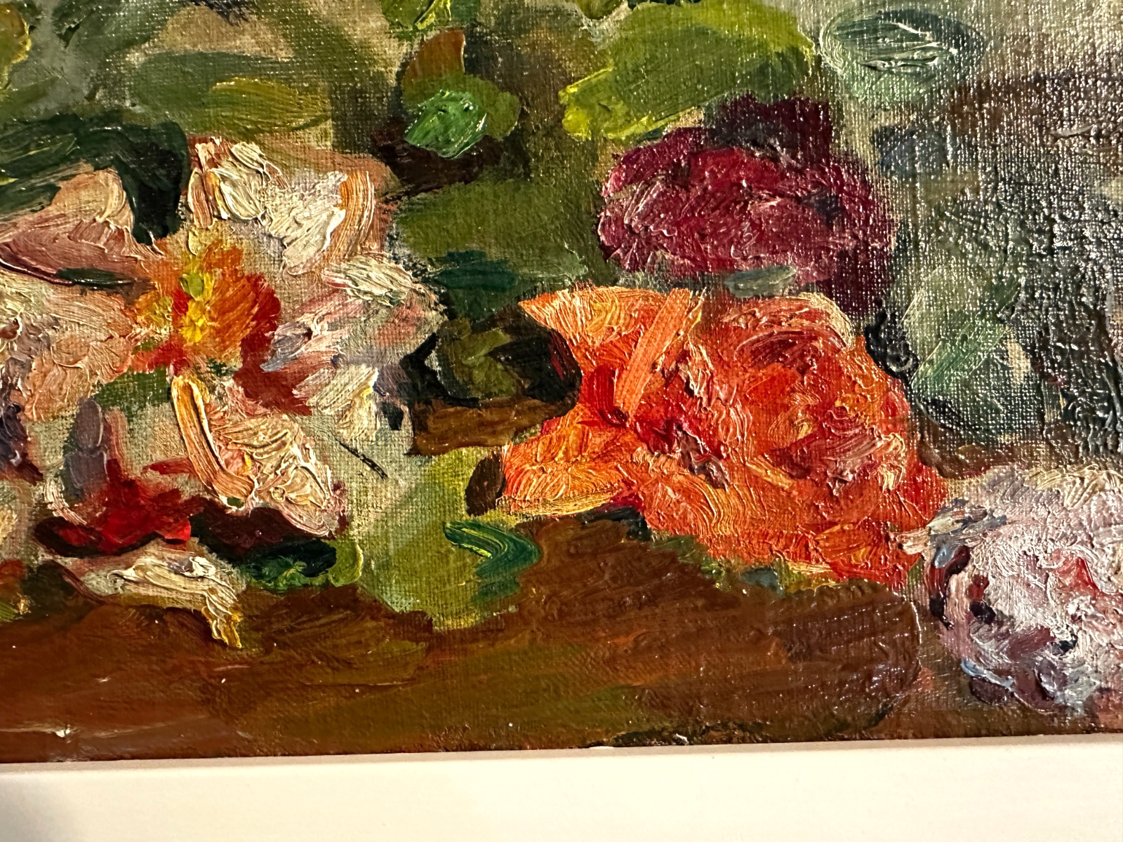 Helmut Baumann 1894-1978 – Blumenstillleben - 1966 - Öl auf Masonit - signiert2