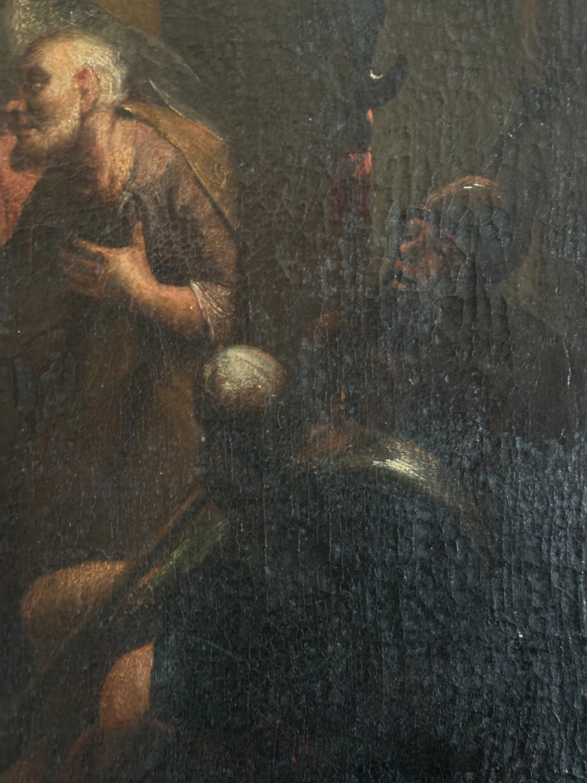 Ölgemälde „Biblische Szene mit Engel Raphael und Tobit?“ – um 18./19. Jh.10