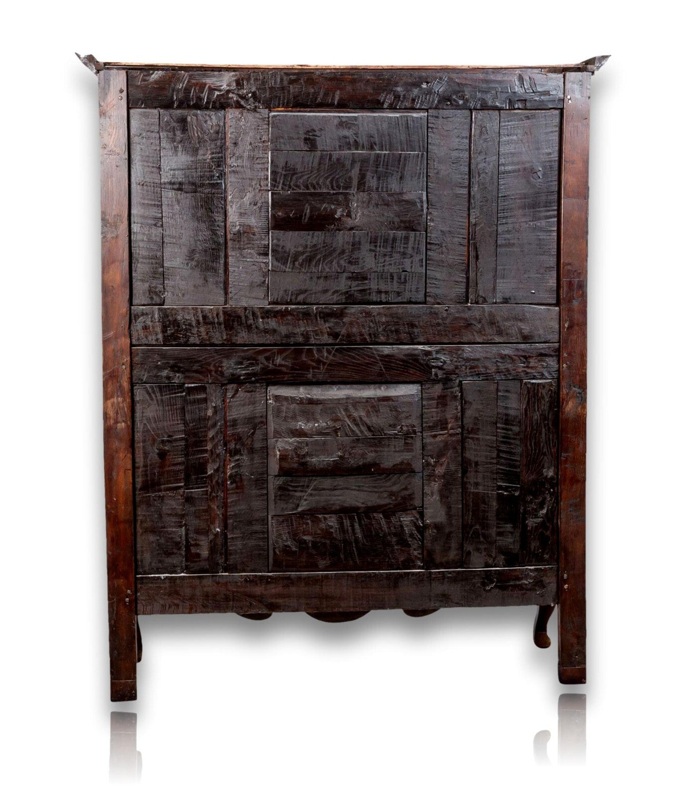 zweitüriger Lothringer Schrank - Vitrinenschrank - um 1780/90 - Eiche massiv3