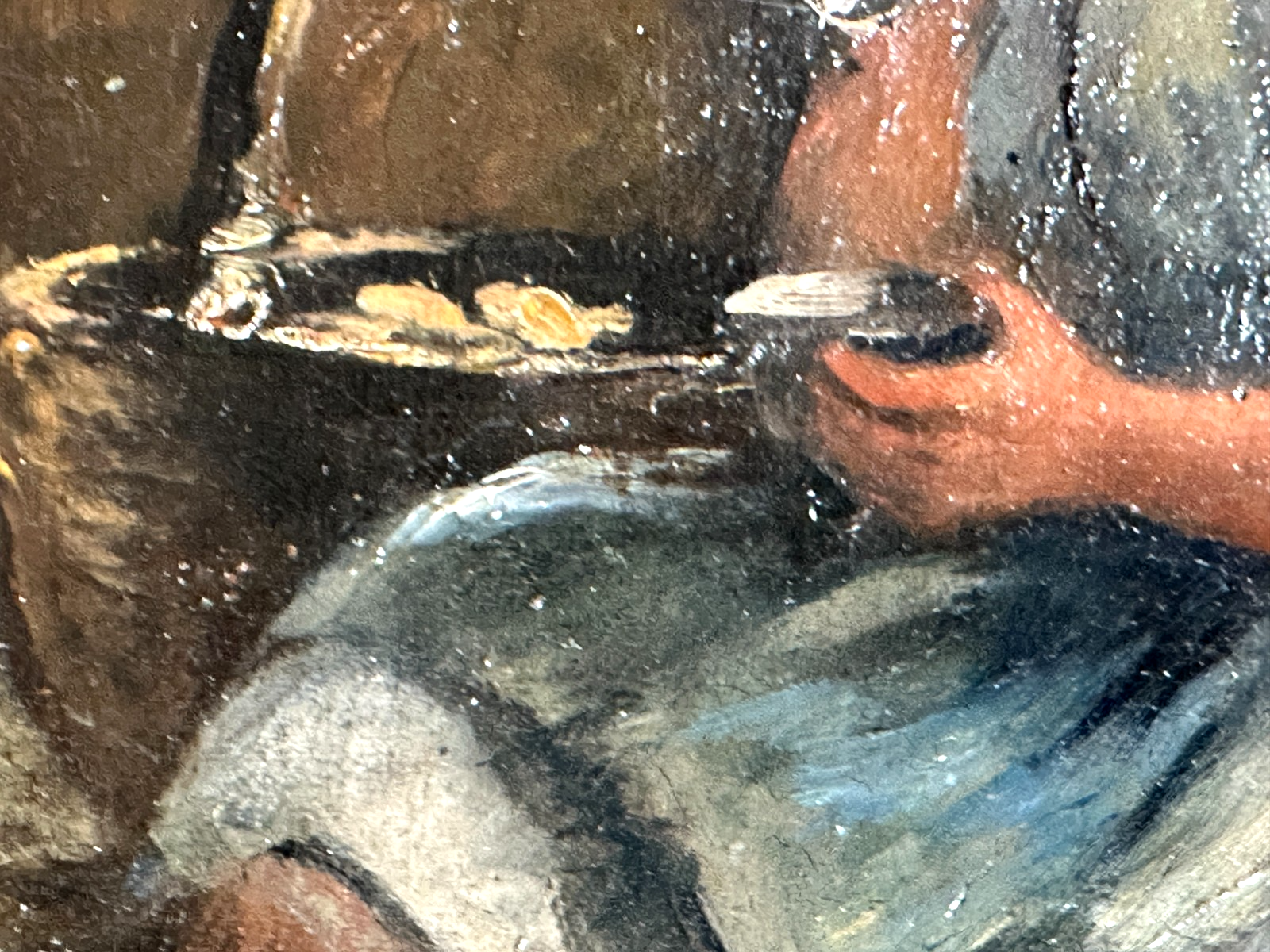 Pieter Francis Peters (1818–1903) – „Mädchen mit Seifenblase“ – Öl auf Leinwand4