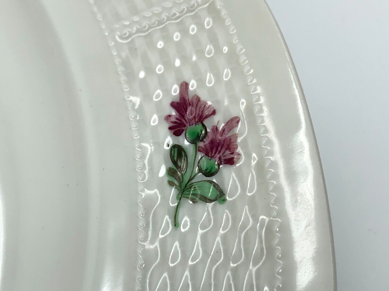 Nymphenburg - Porzellan Teller - Blumenbukett - ca 1920/30 - Streublumen Bukett6