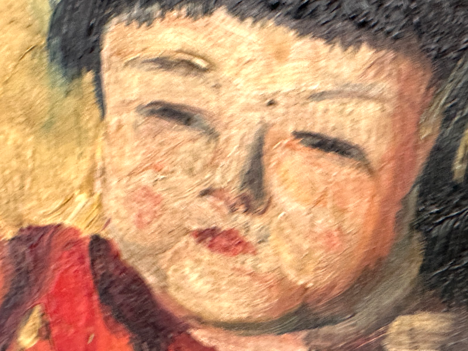 Albert Hubert (1878-?) – Japanische Puppen in Kimonos - Öl auf Masonit signiert6