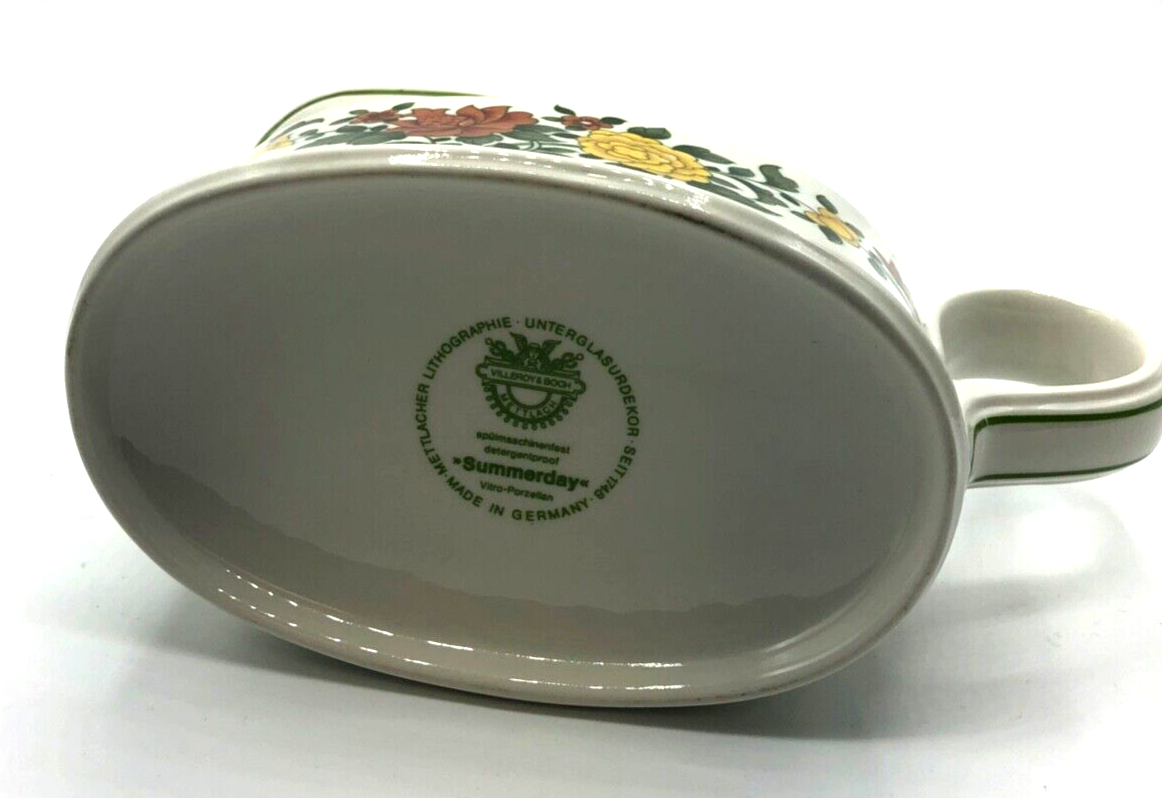 Vintage Villeroy & Boch Porzellan Modell Summerday 1 Sauciere Soßen Schütte3