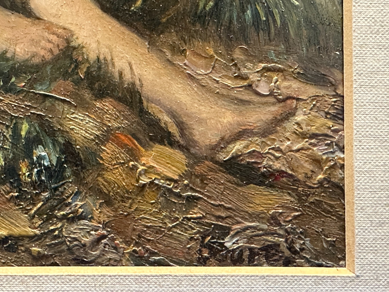 Öl auf Platte - Hirtenjunge - sign. Beurer - nach Franz von Lenbach - Realist9