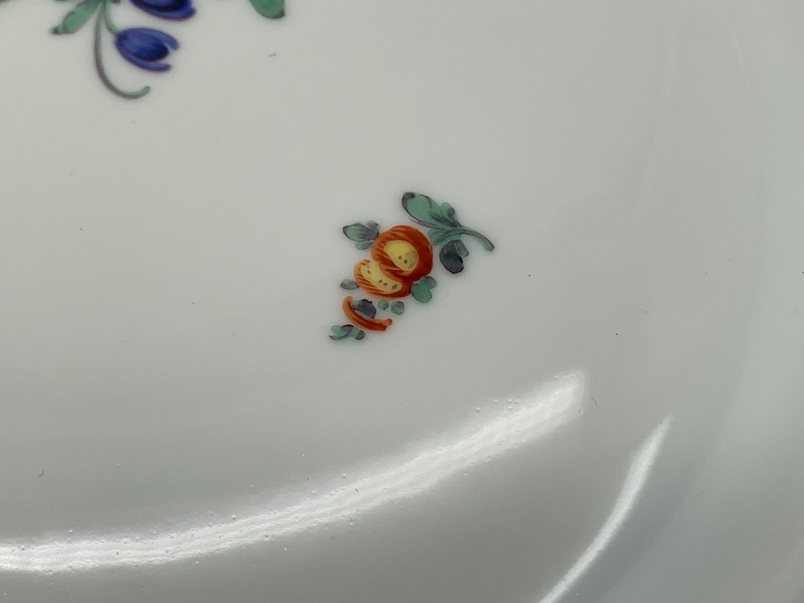 Nymphenburg - Porzellan Teller - Blumenbukett - ca 1920/30 - Streublumen Bukett8