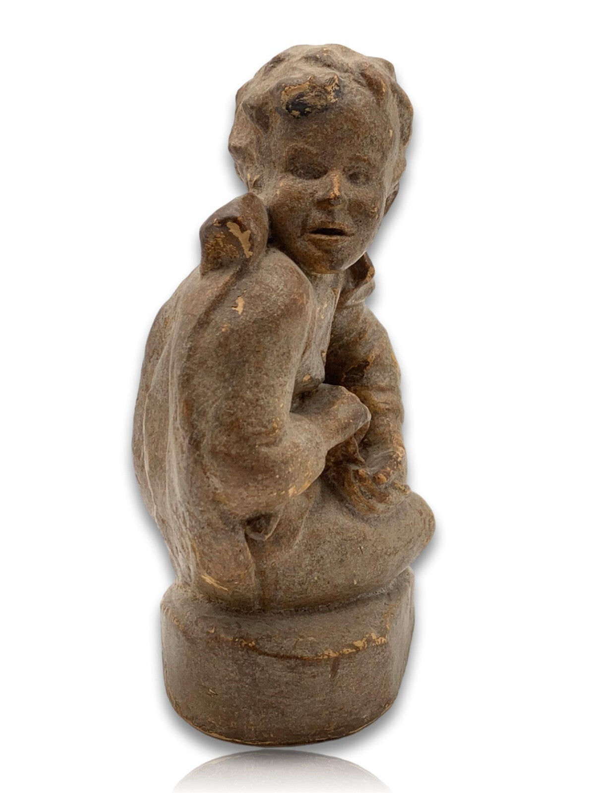 Ulrich Kottenrodt 1906-1984 - Angelnder Junge - Skulptur Figur signiert - Gips7