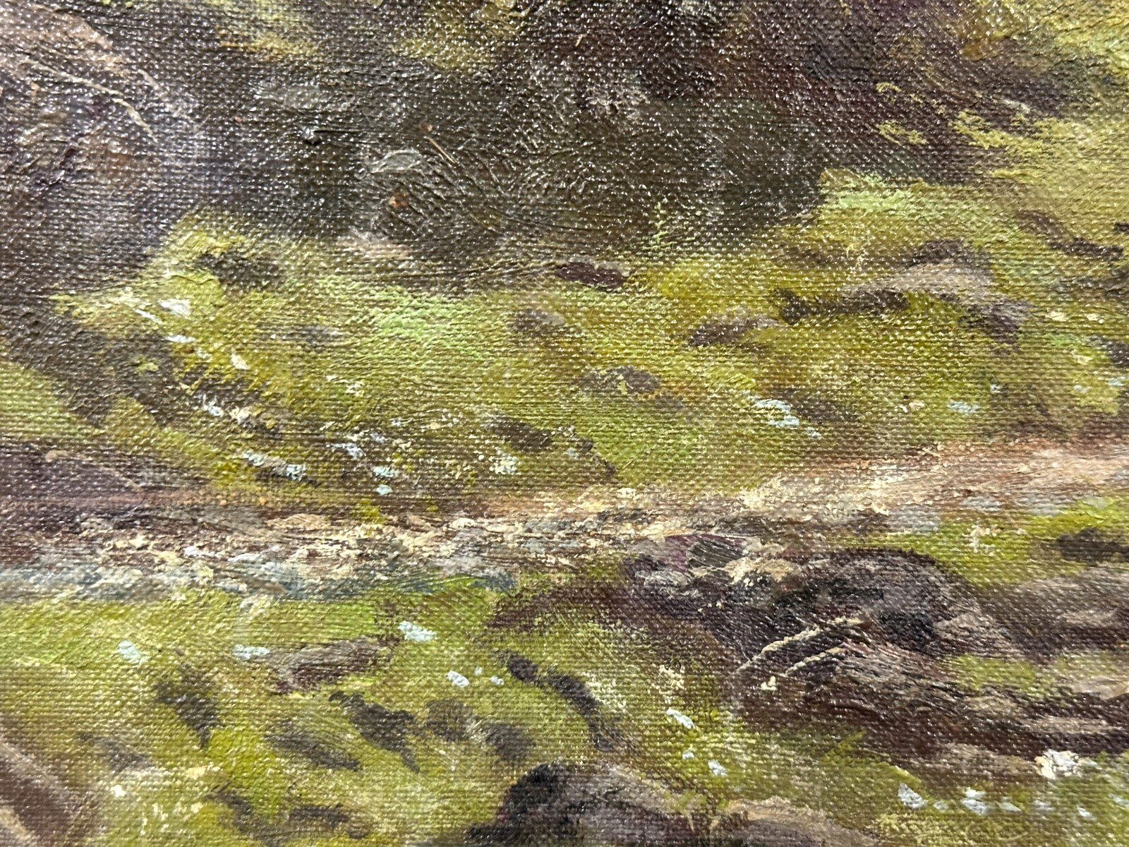 Rudolf Hölbling (1897–1990) - Alpenlandschaft - Öl auf Masonit - Barocker Rahmen8