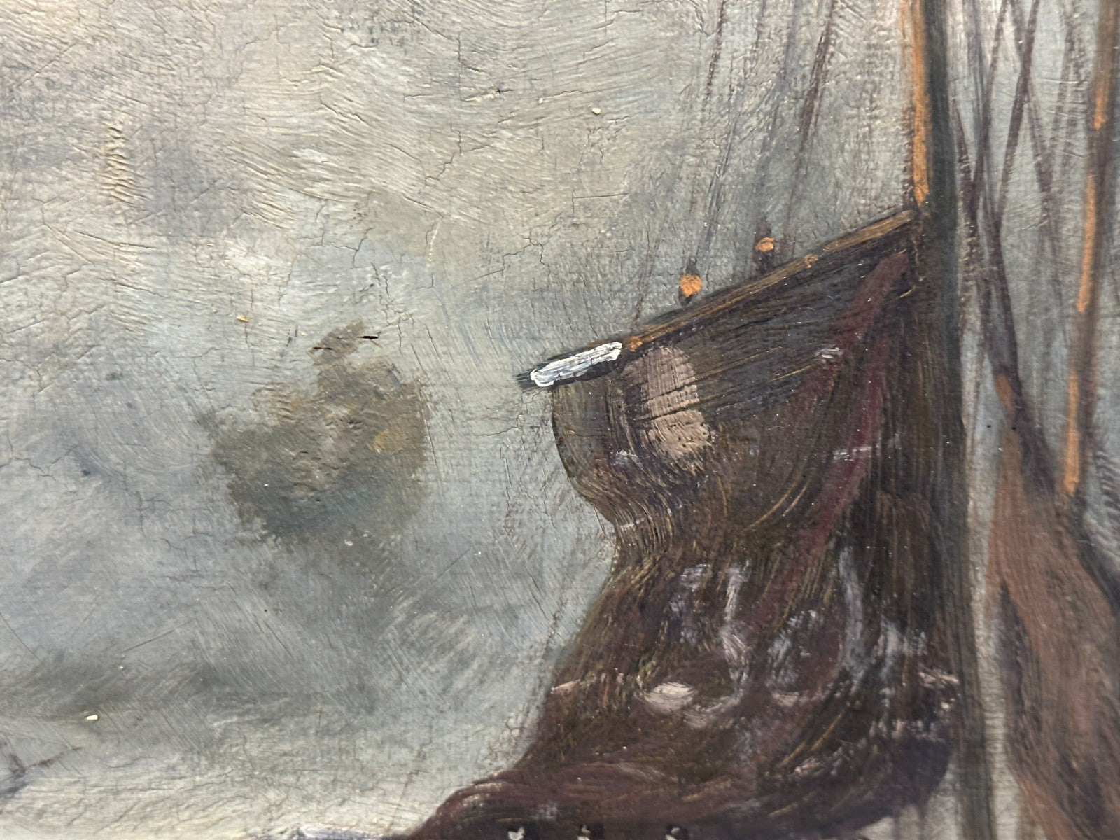 Niederländische Schule um 1900 – Fischerboote im Seegang - nach Hendrik W Mesdag7