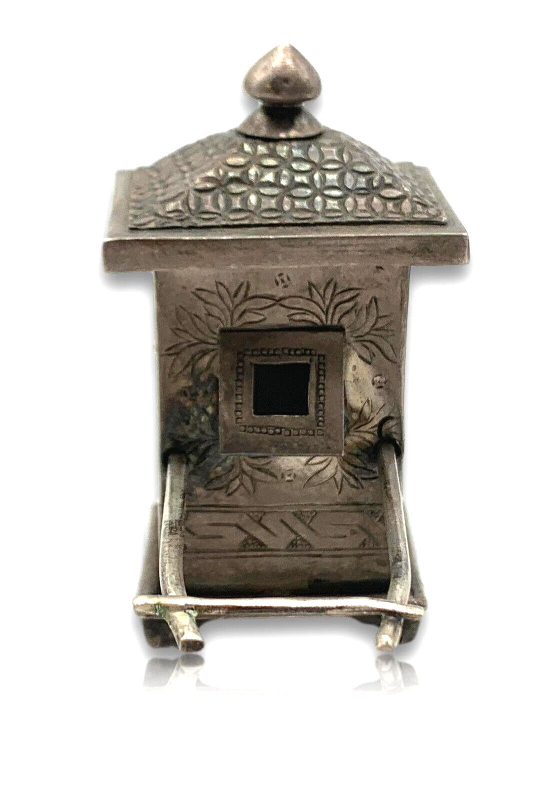 Miniatur Palankin Sänfte Sedan Chair - Silber - China Anfang 20. Jhr Handarbeit4