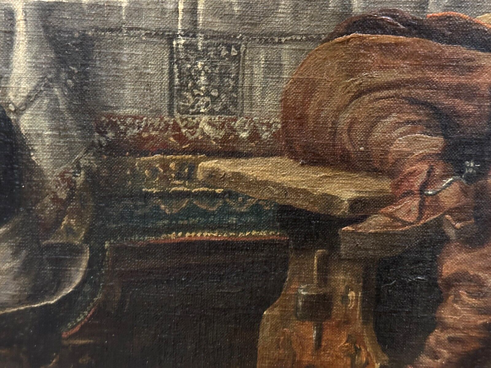 Wilhelm Friedrich Giessel 1869-1938 - Herrenrunde - Öl Leinwand signiert - Genre7