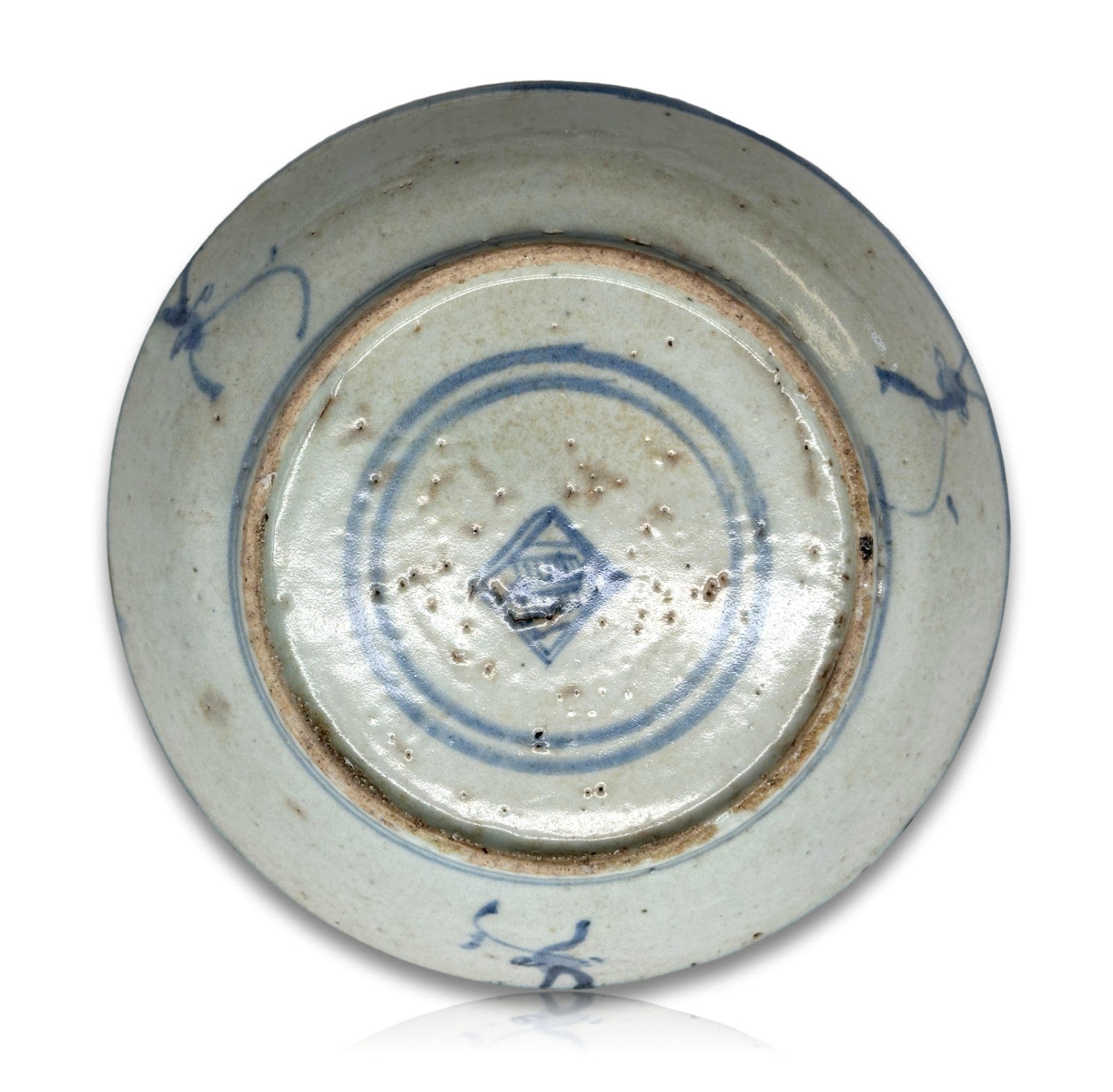 japanische Arita-Porzellan-Schale - Blau-Weiß, späte Edo - bis frühe Meiji Zeit13
