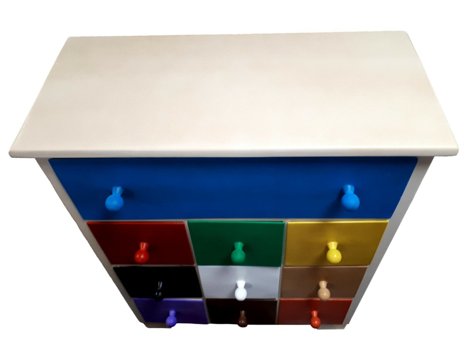 Kommode massiv Holz Fichte - um 1890 - Design Kommode - Pop Art - Unikat!3