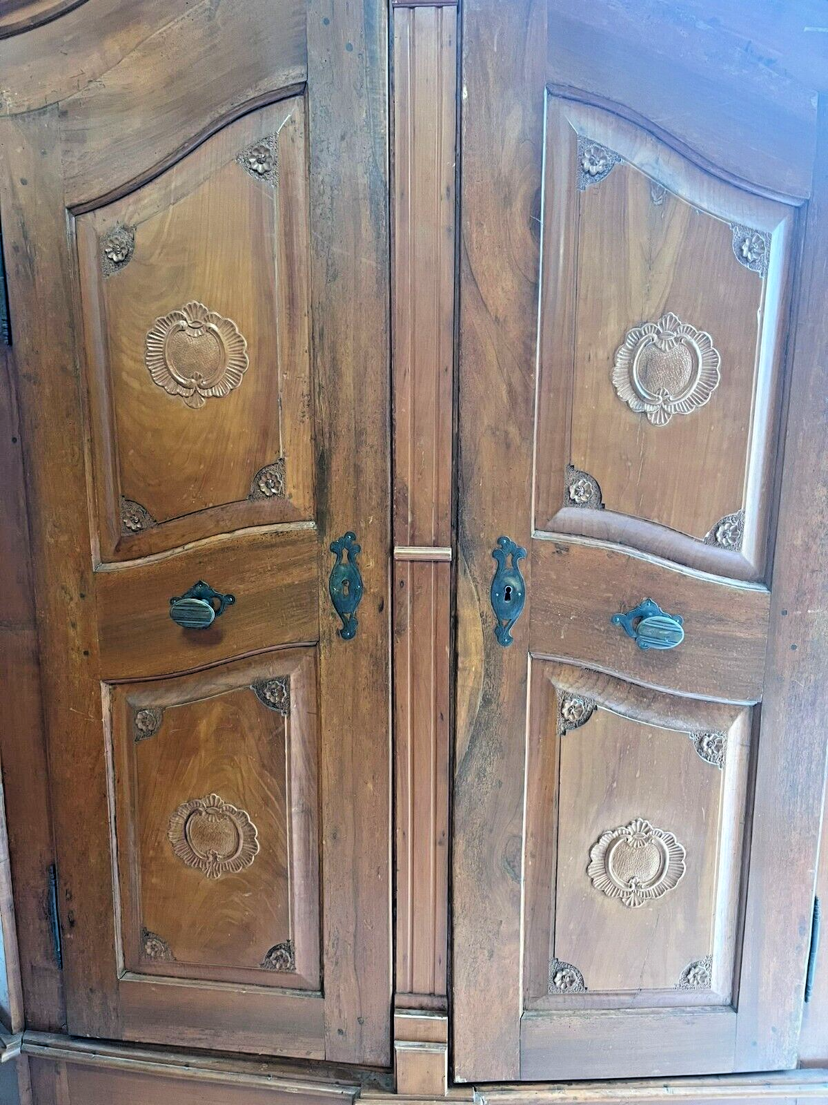 barocker Bodensee Schrank Kleiderschrank Hallenschrank - um 1800 - Kirschholz1