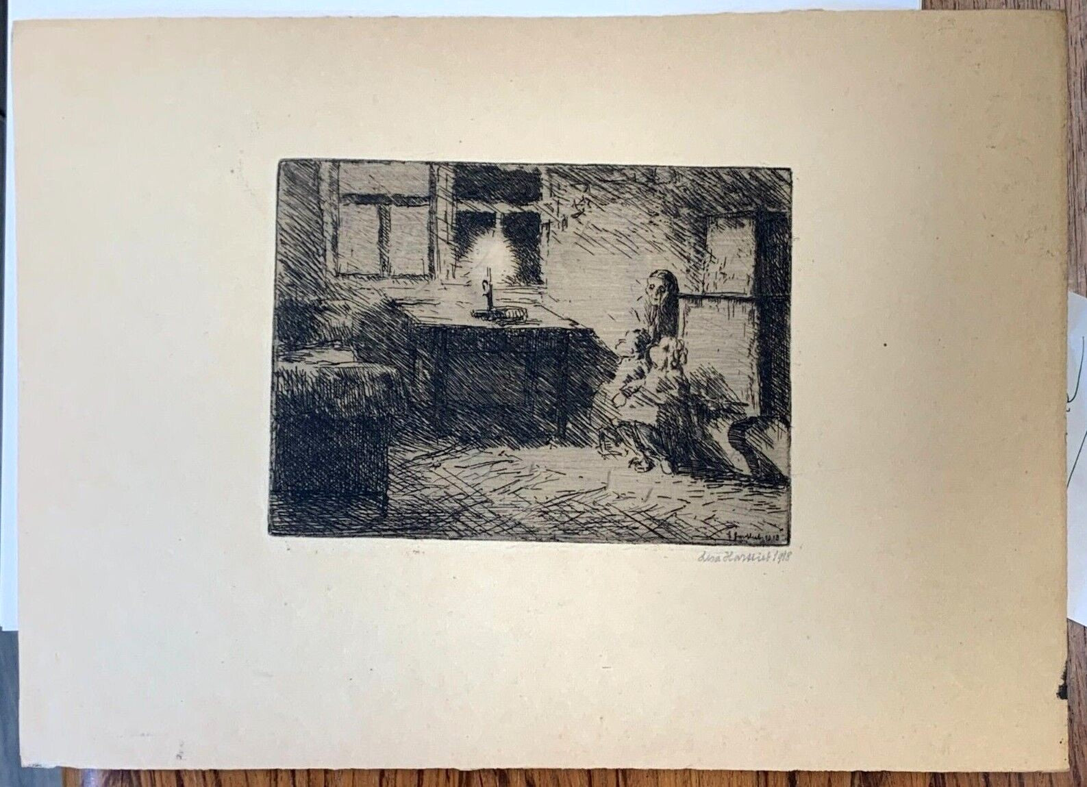 Lisa Hartlieb Rilke 1887-1951 - Impressionismus 1918 - signiert - Radierung1