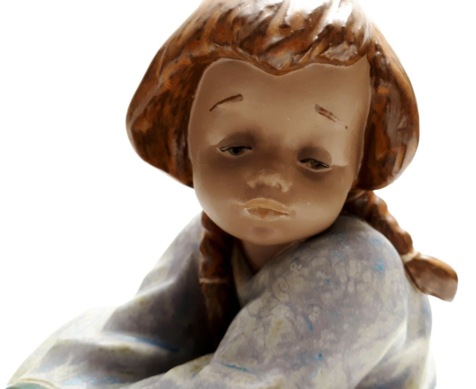 Lladro Figur - Nr.2210 - 'sitzendes Mädchen' - Keramik - polychrome Bemalung4