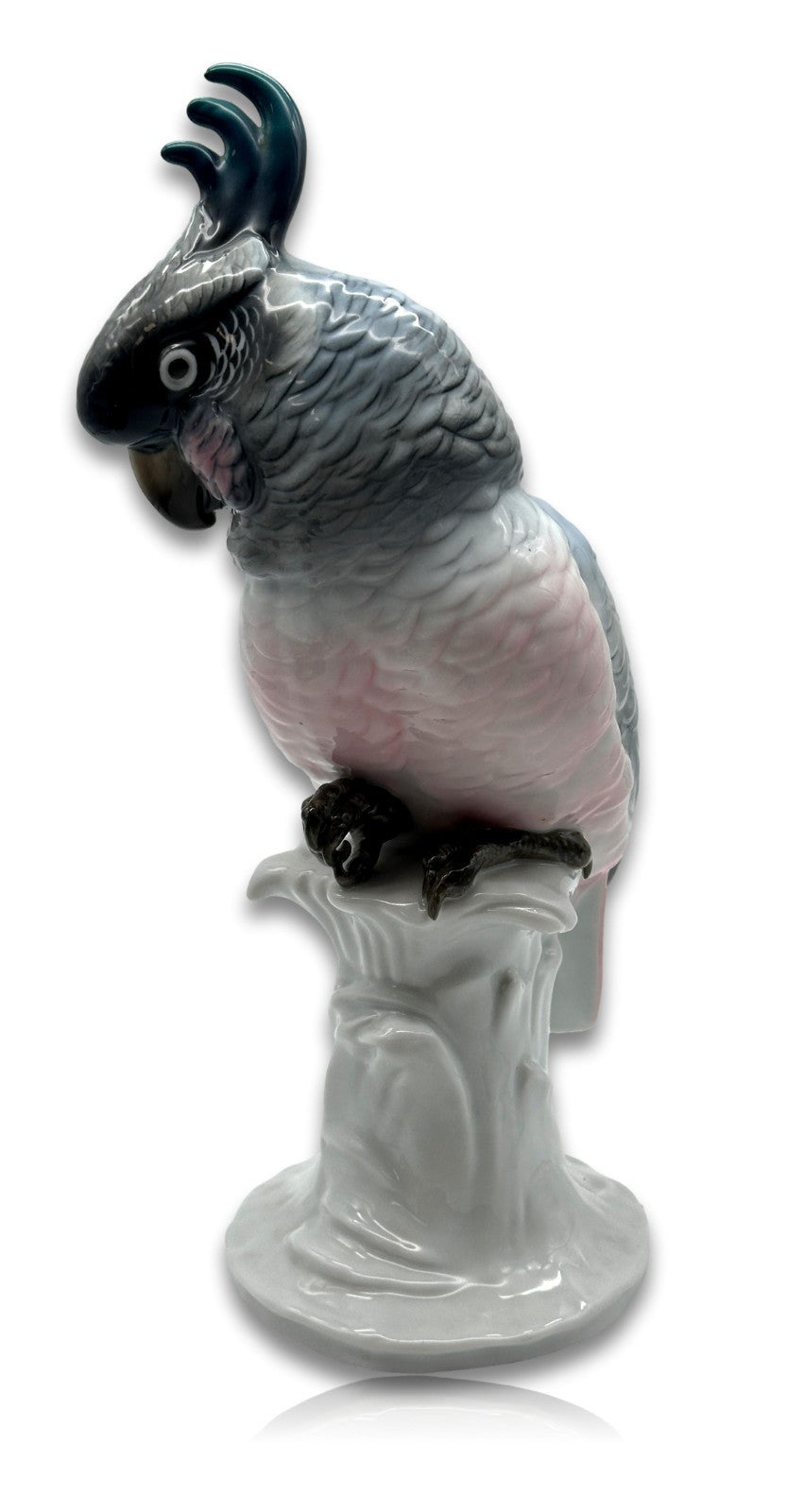 ENS Volkstedt - Kakadu - Porzellanfigur - Höhe 32 cm - handbemalt um 1950/602