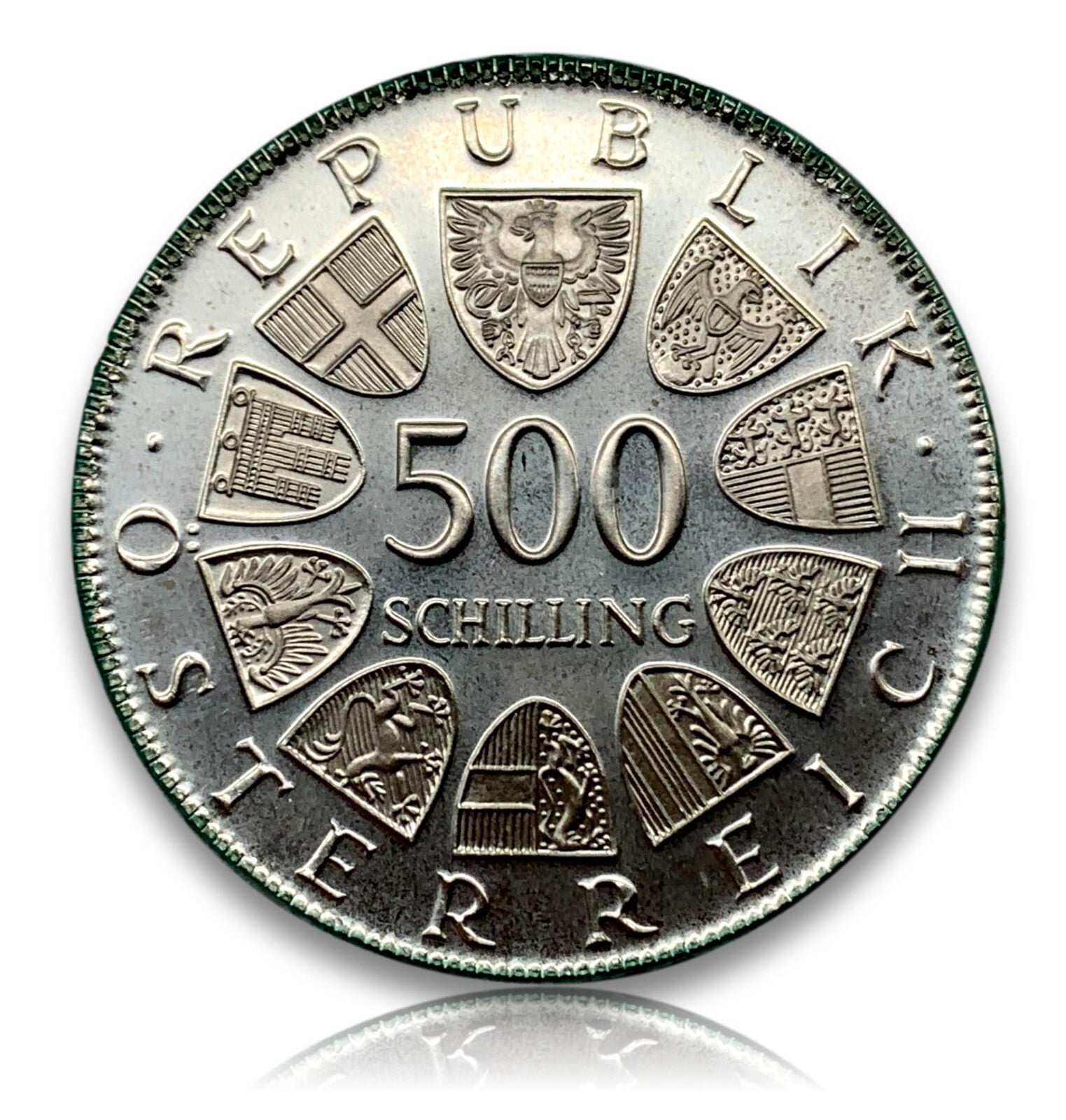 500 Schilling Österreich - Silber Münze - 80. Geburtstag von Leopold Figl - PP1