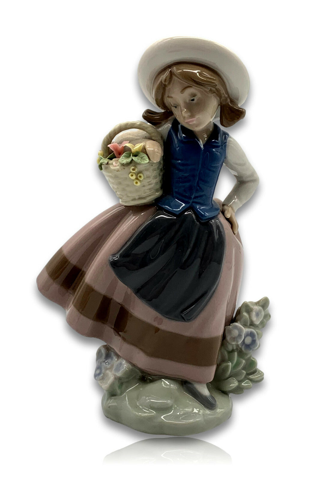 Lladro Figur - Nr.5221 - 'Sweet Scent' - Keramik - Mädchen - polychrome Bemalung0
