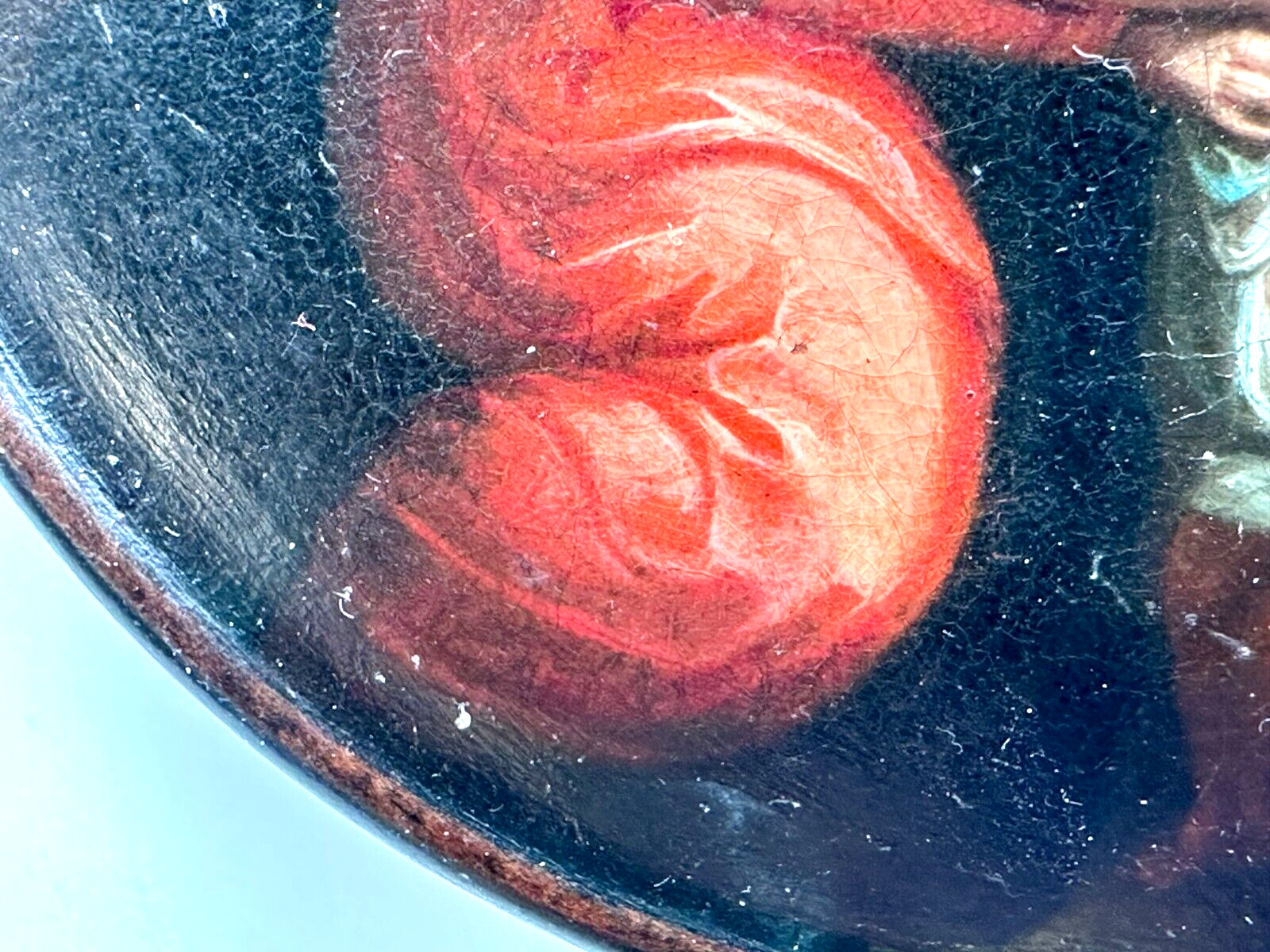 Lackdose Tabakdose Tabatiere Schnupftabakdose - Handbemalt - Stobwasser - sign.9