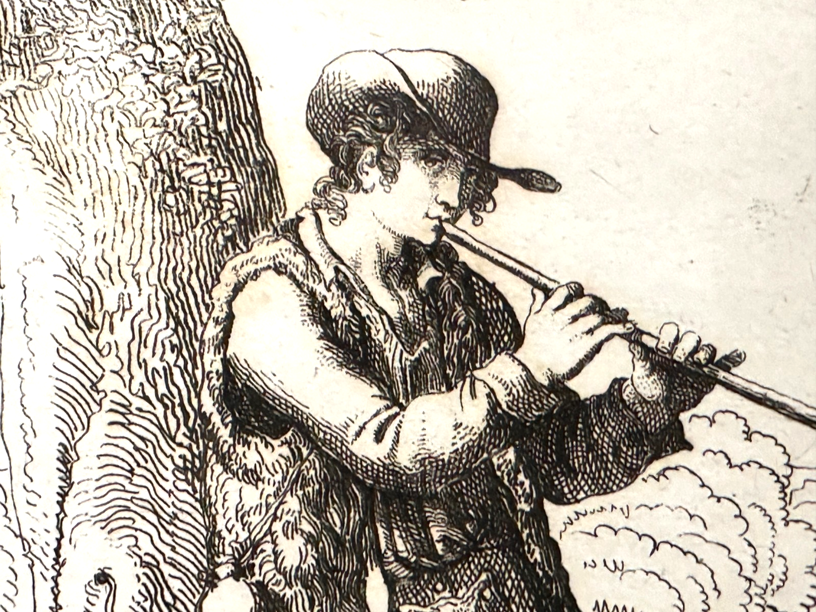 Bartolomeo Pinelli 1809 – Originalradierung „Pastore, Guardiano di Armenti"3