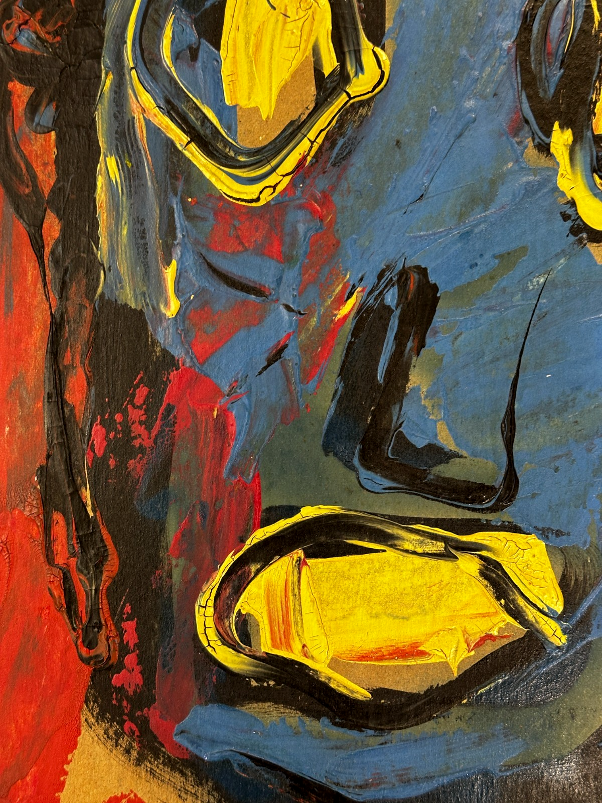 Bohumil Samuel Kečíř –„Africké Písně“ - Öl auf Karton - Porträt - signiert2
