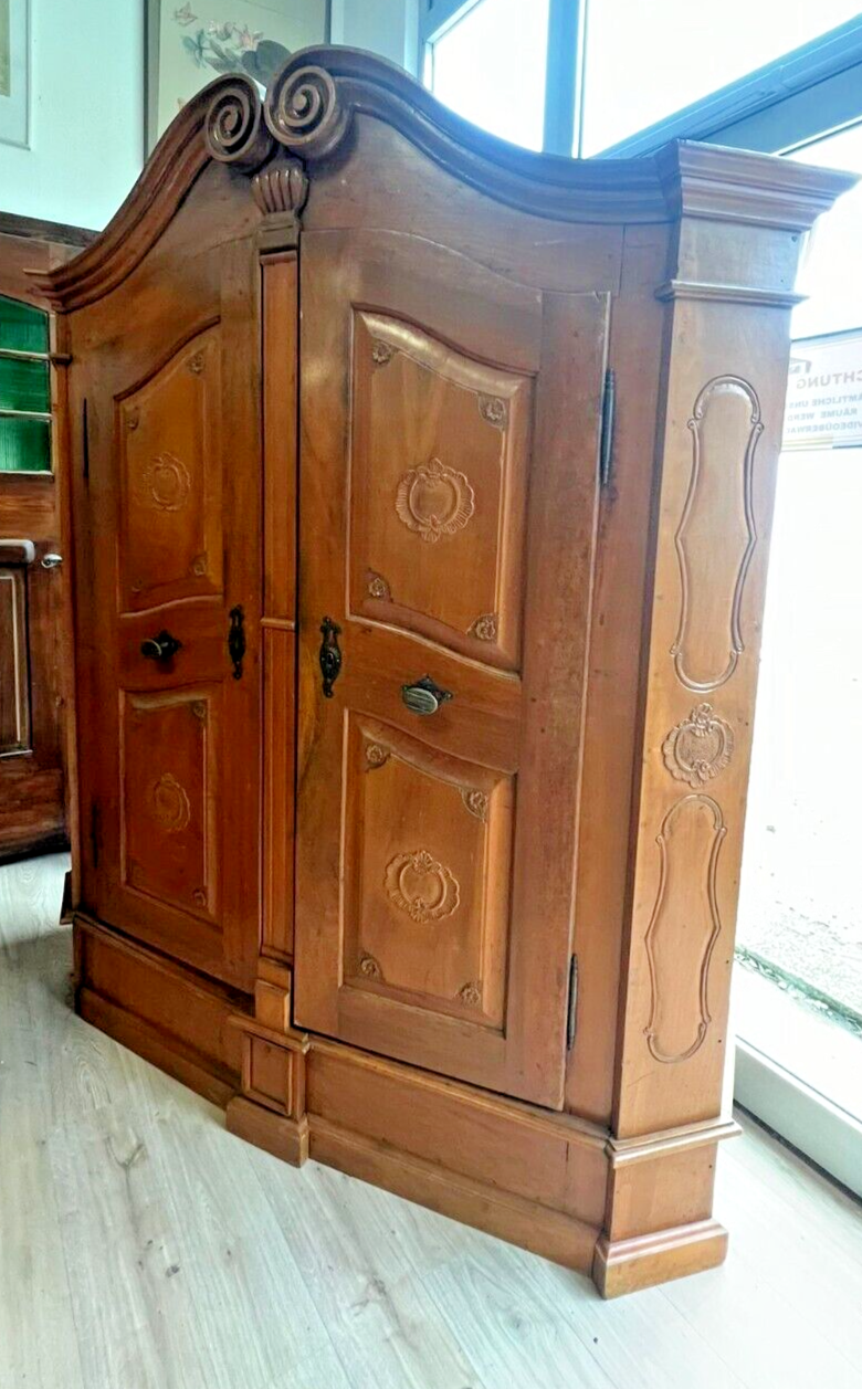 barocker Bodensee Schrank Kleiderschrank Hallenschrank - um 1800 - Kirschholz6