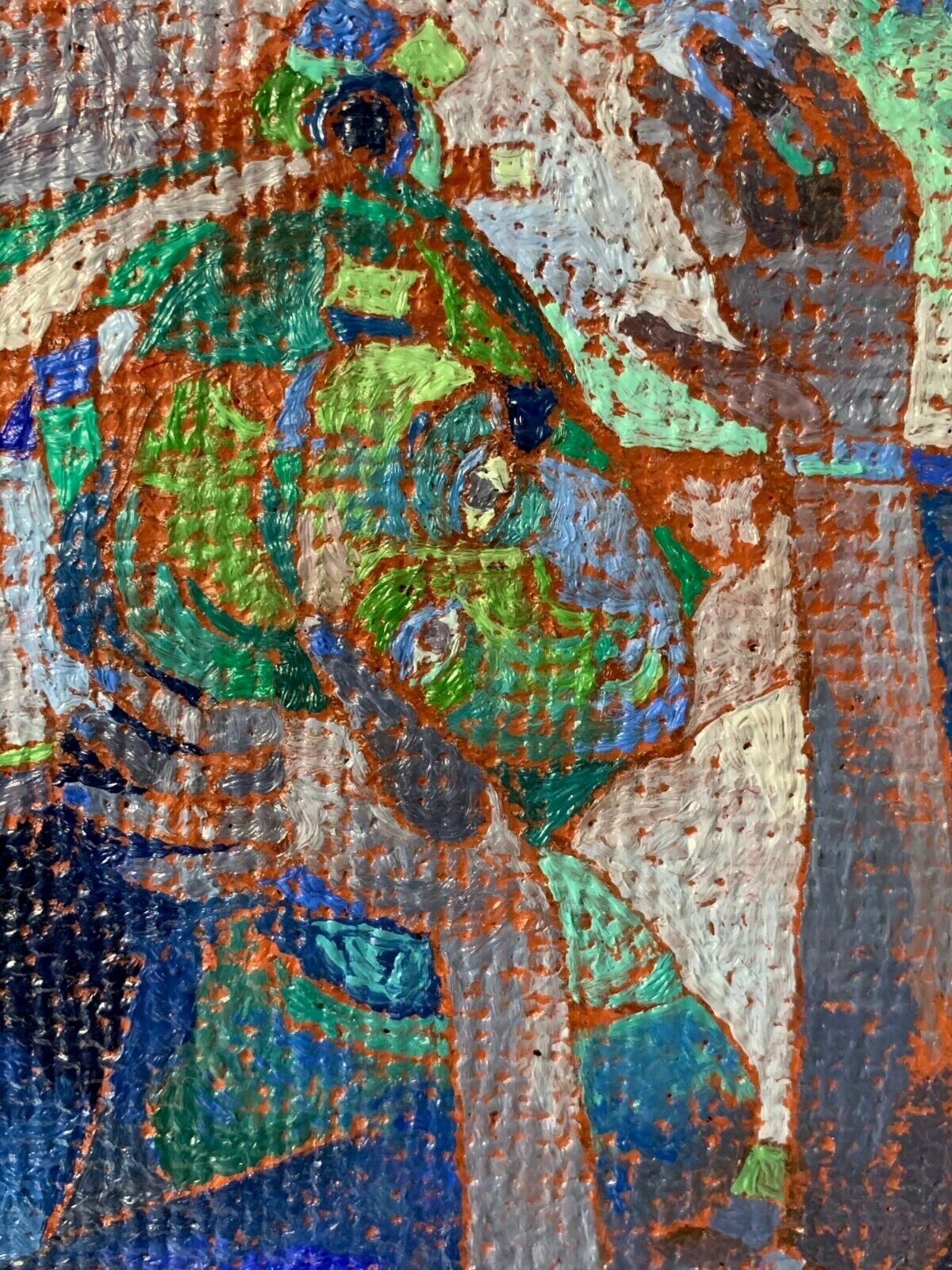 Jorge Ponce 1934-2012 - Öl auf Leinwand - gerahmt Passepartout - Expressionismus2