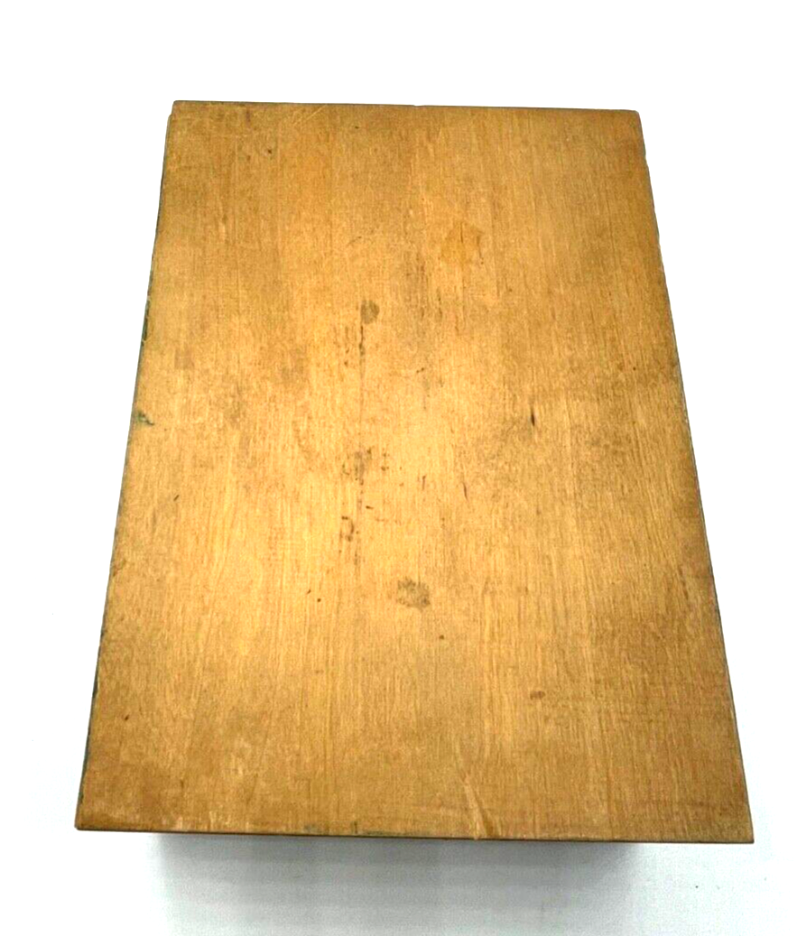 Dachbodenfund alte Tannenholz Holz Schatulle Handarbeit Handbemalt um 19009
