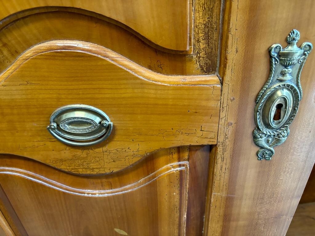 Bodensee Schrank Kleiderschrank - um 1810 - Kirschholz - Intarsien8