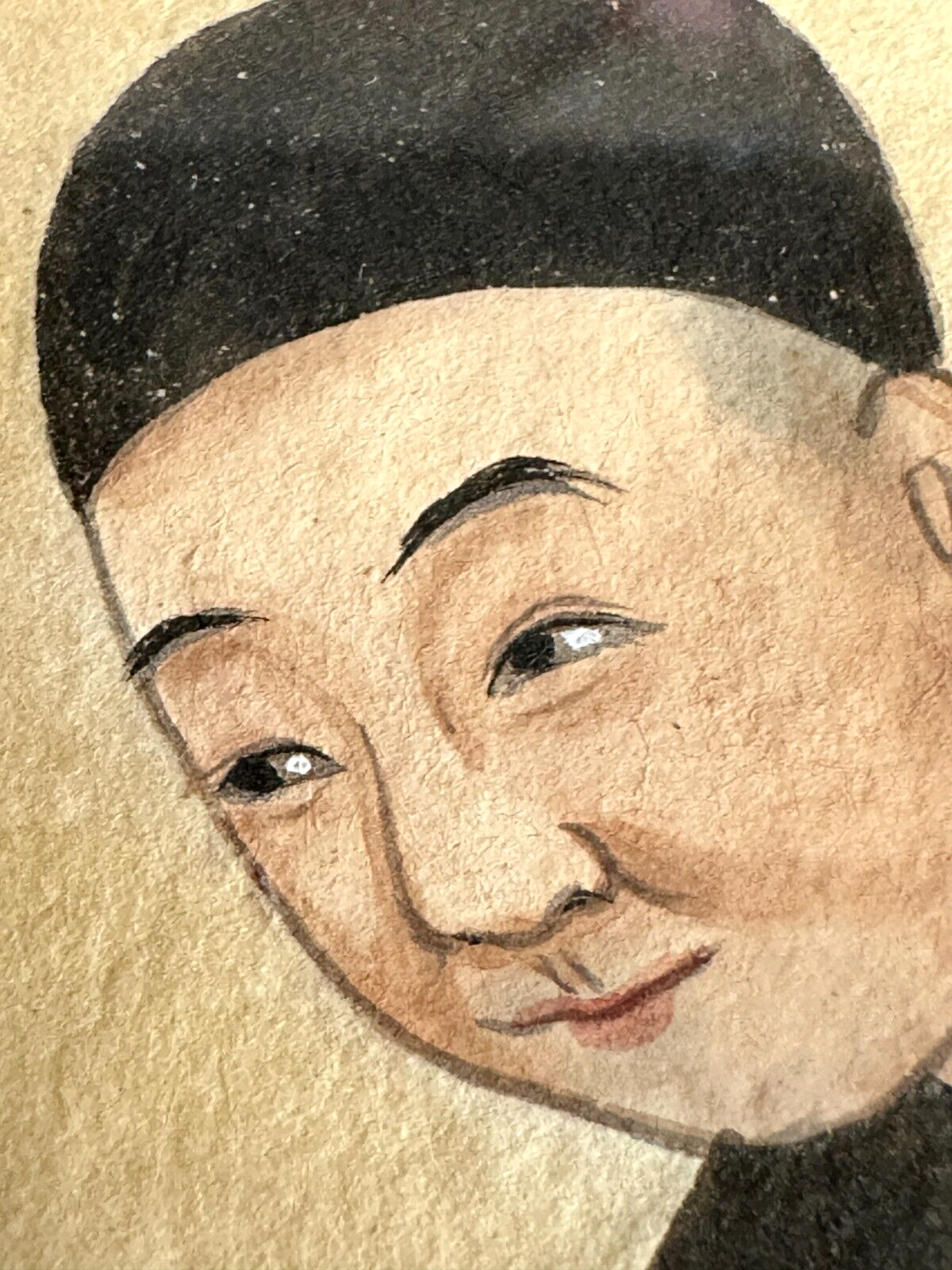 Chinesische Malerei - Markpapier mit Deckfarben - um 1900 - gerahmt hinter Glas5